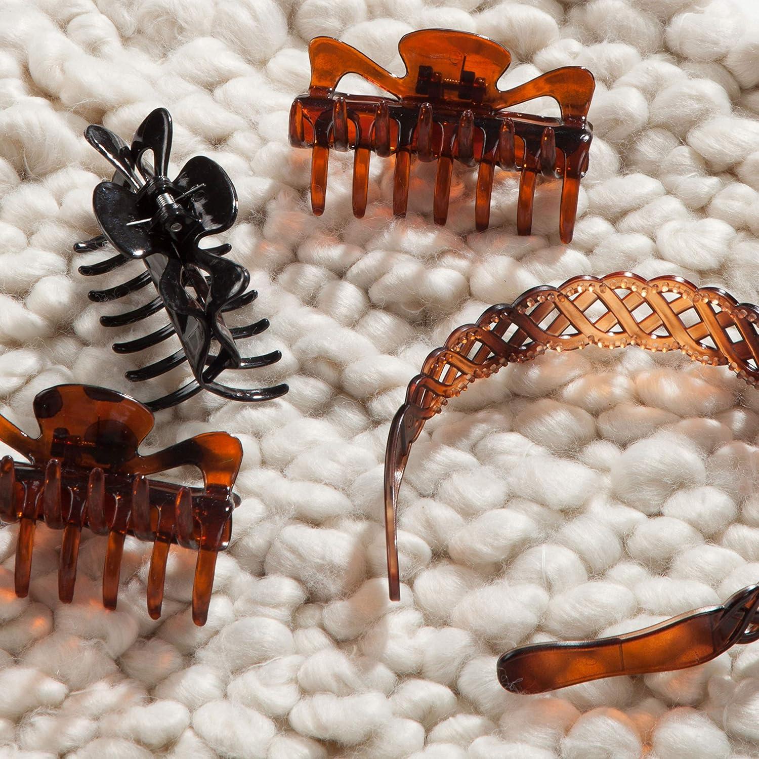 Clips de Garra Medianos Goody SlideProof - 4 Unidades Neutros