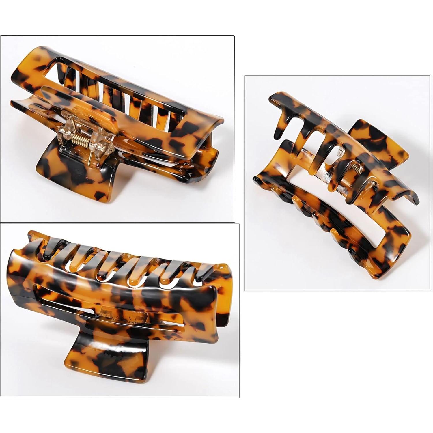 Clips de Cabello Sursarbelor 4 Piezas Acetato Color Sirena