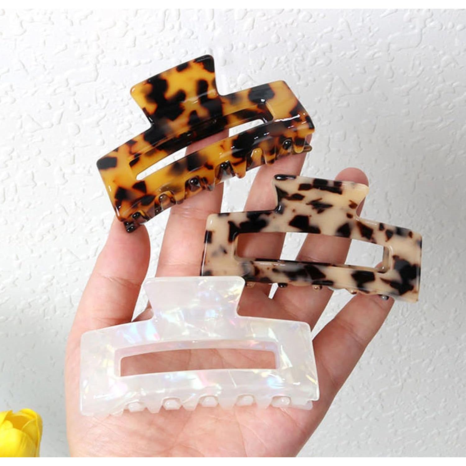 Clips de Cabello Sursarbelor 4 Piezas Acetato Color Sirena