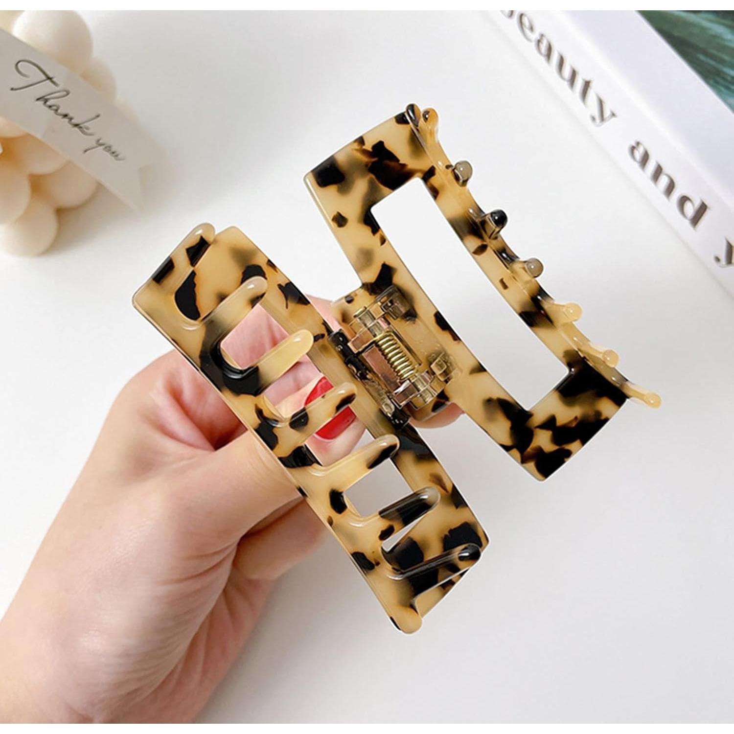 Clips de Cabello Sursarbelor 4 Piezas Acetato Color Sirena