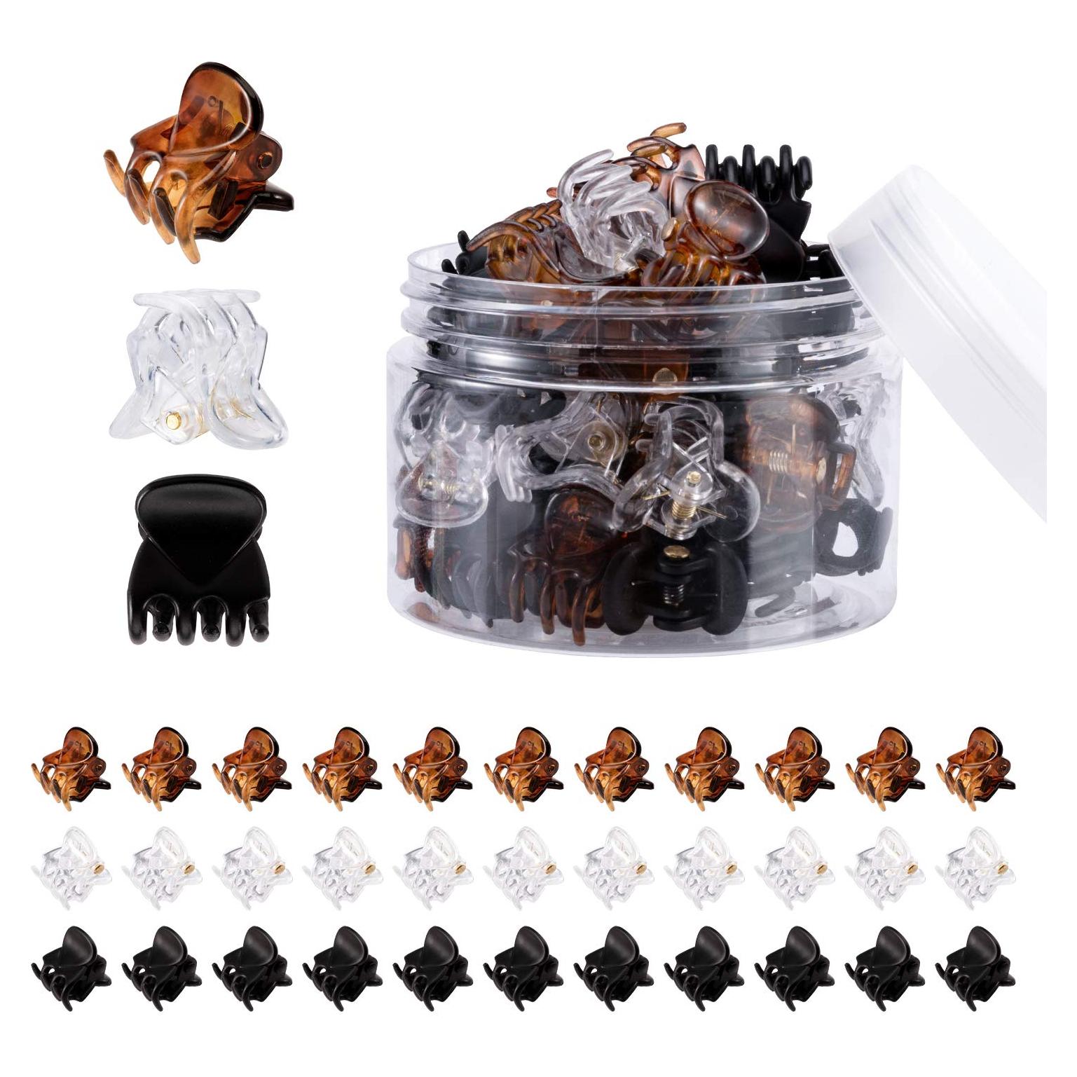 Clips de Garra de Cabello YOHAMA 36 Pcs 1.27 cm 3 Colores