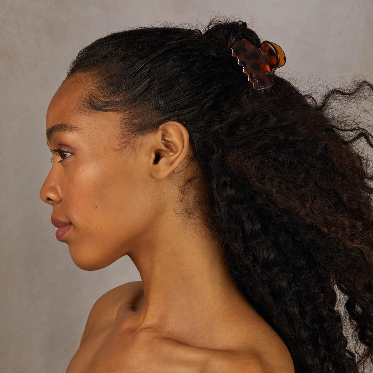 Set de 2 Clips de Garra Medianos Kitsch - Negro y Tortuga