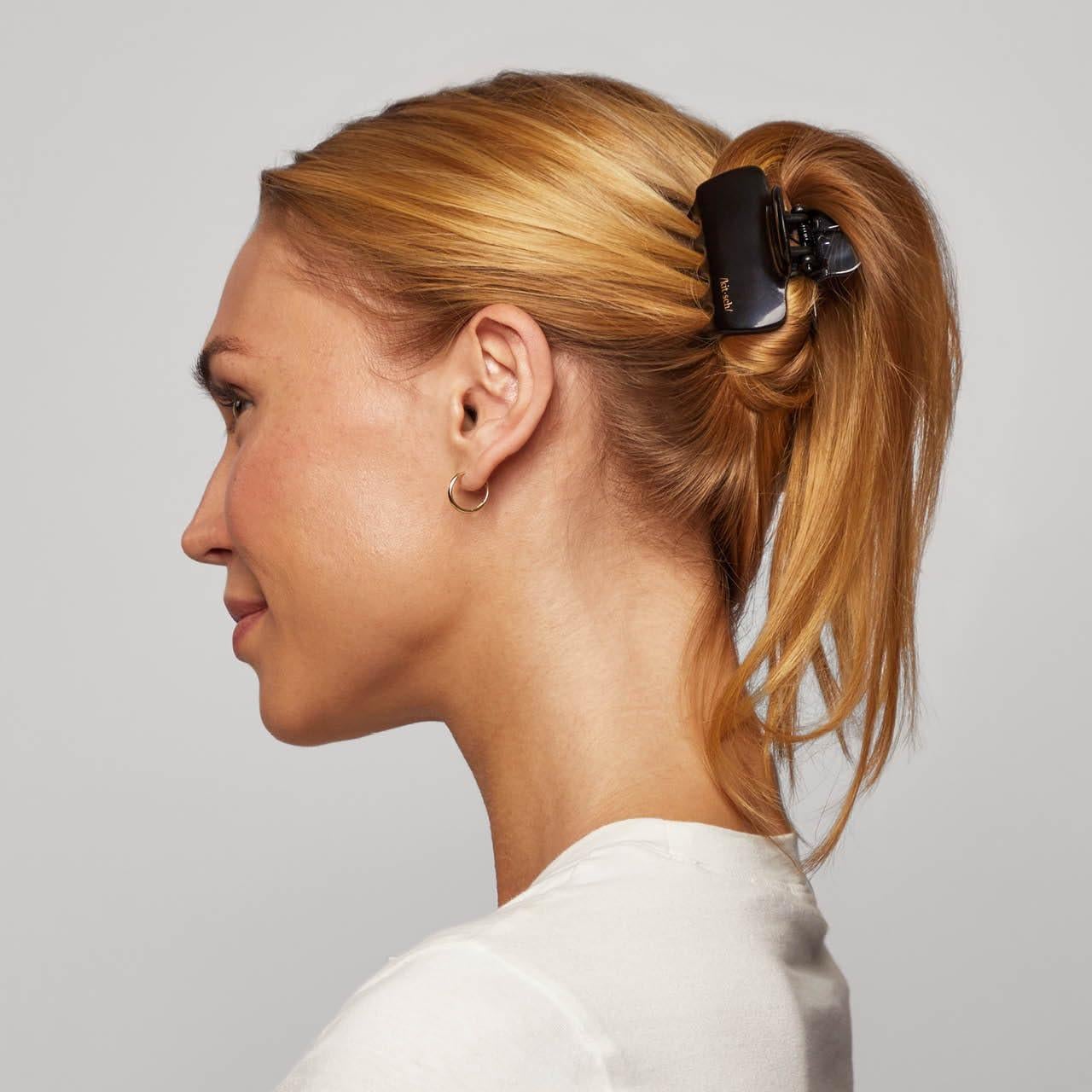 Set de 2 Clips de Garra Medianos Kitsch - Negro y Tortuga