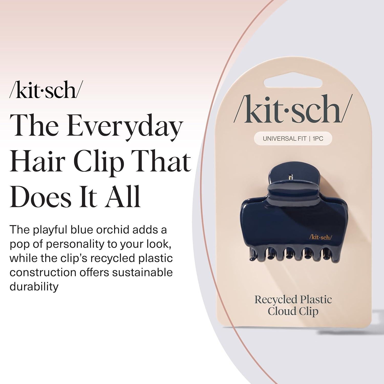 Clips de Garra Medianos Kitsch para Cabello - Orquídea Azul