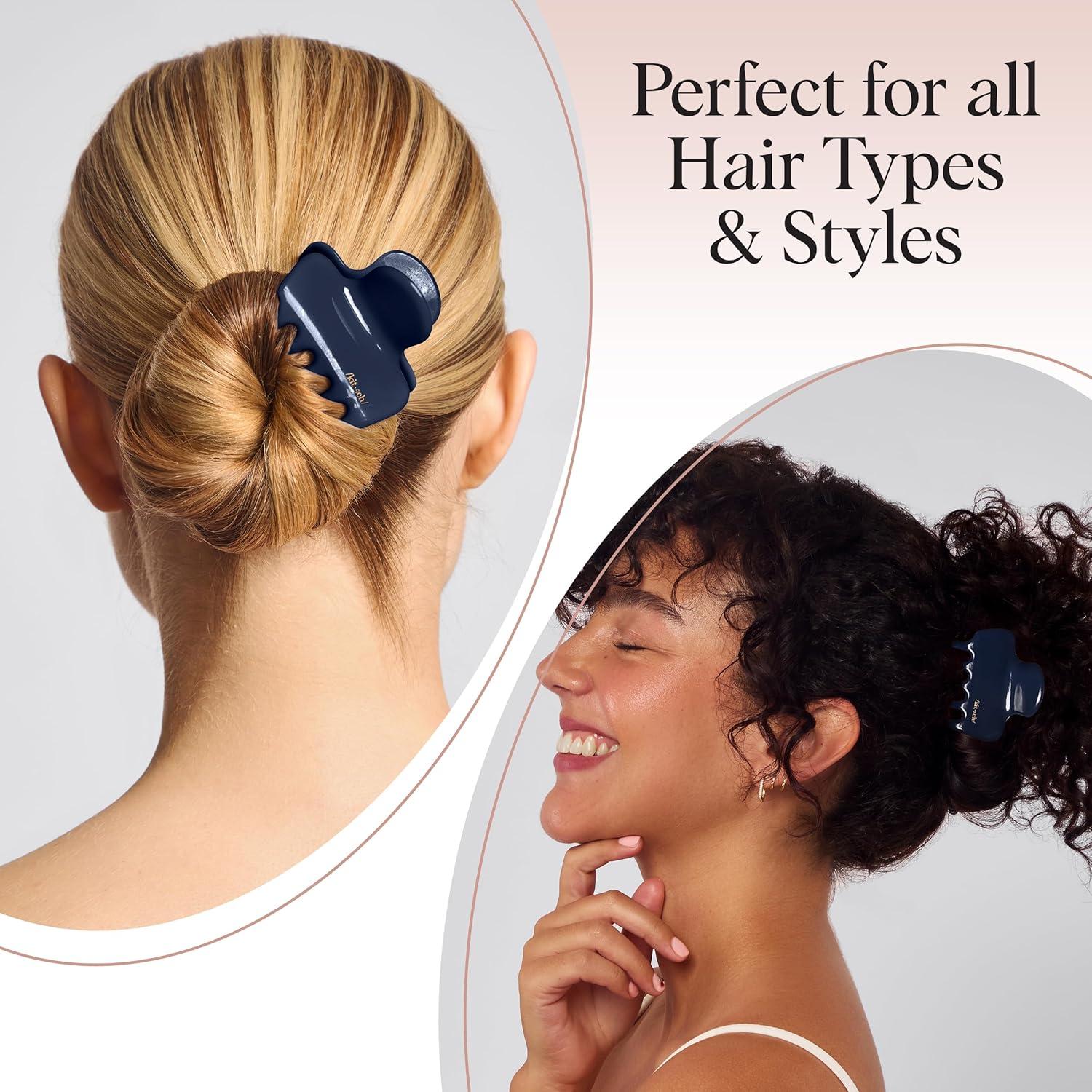 Clips de Garra Medianos Kitsch para Cabello - Orquídea Azul