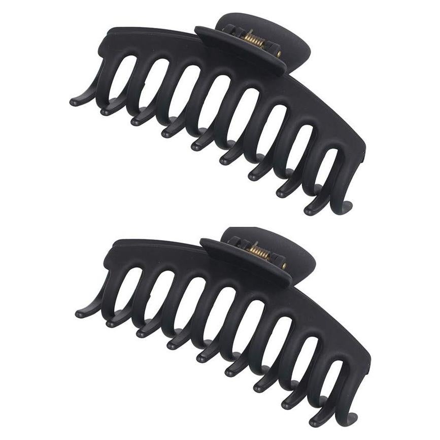 Paquete de 2 Clips de Pelo Grande Antideslizante JHHSYU Negro