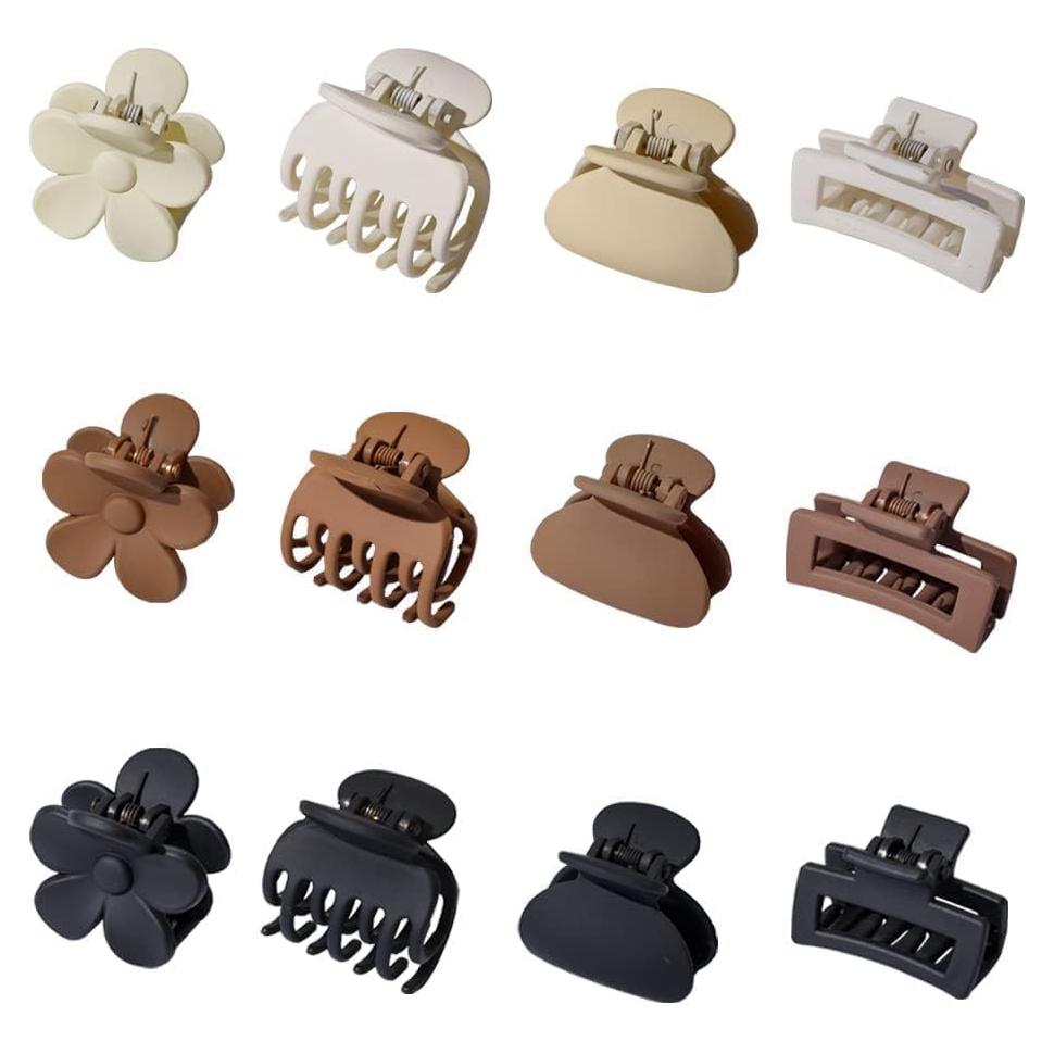 Pinzas para Cabello Drnytunk, 12 Piezas 3.81 cm Antideslizantes