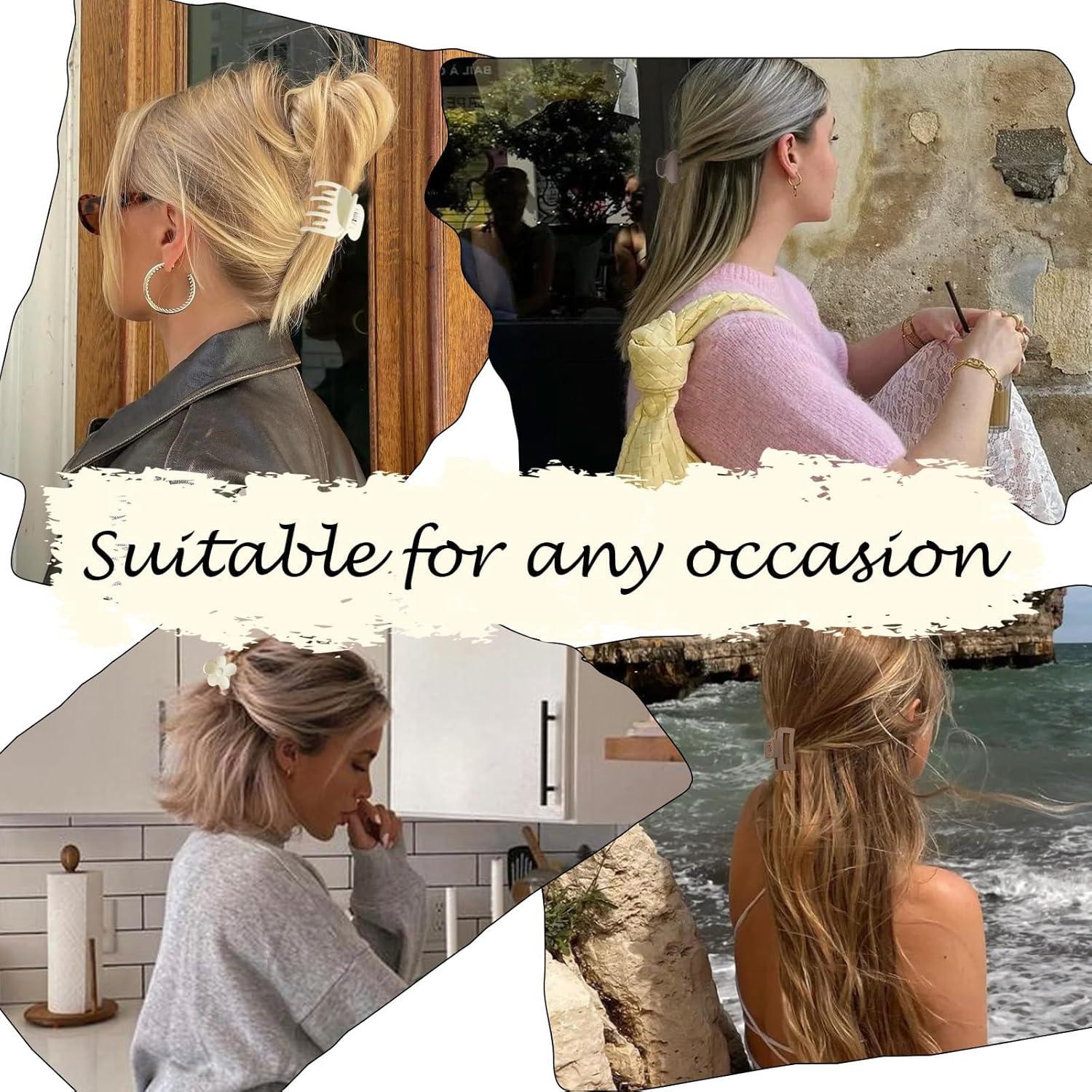 Pinzas para Cabello Drnytunk, 12 Piezas 3.81 cm Antideslizantes