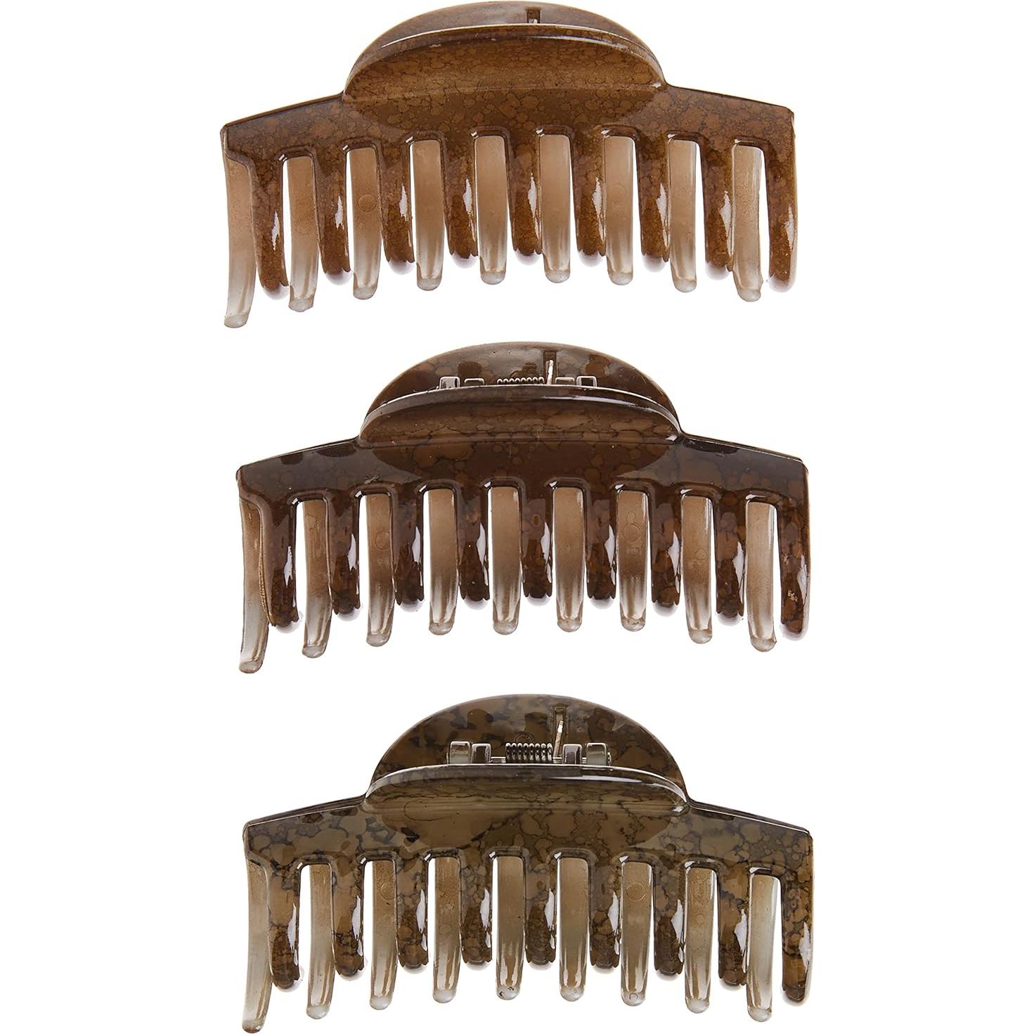 Clips de Garra Grandes Goody - 3 Unidades para Cabello Grueso