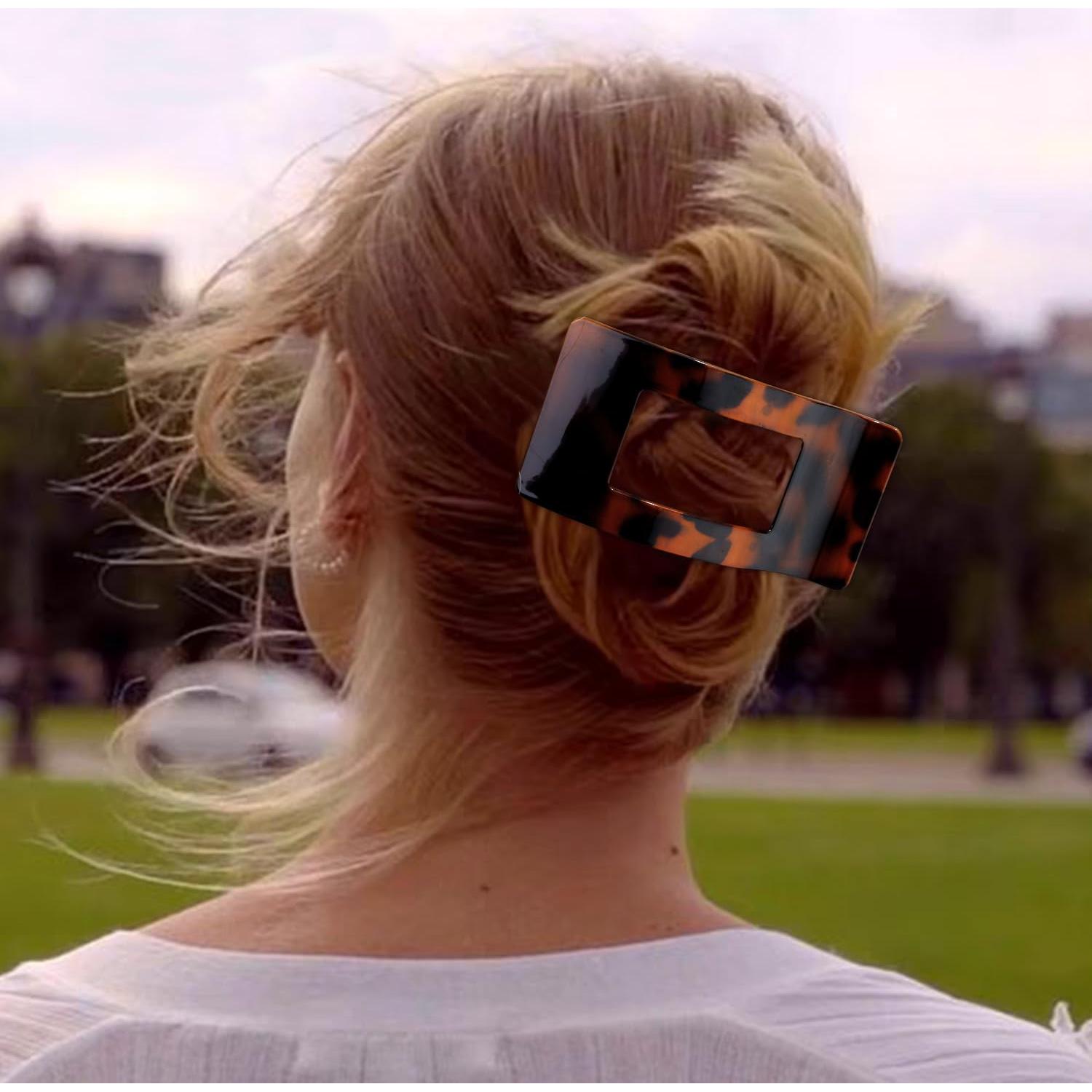 Clips de Pelo Planos Velscrun Tortuga 8.4 cm - Fuerte Sujeción