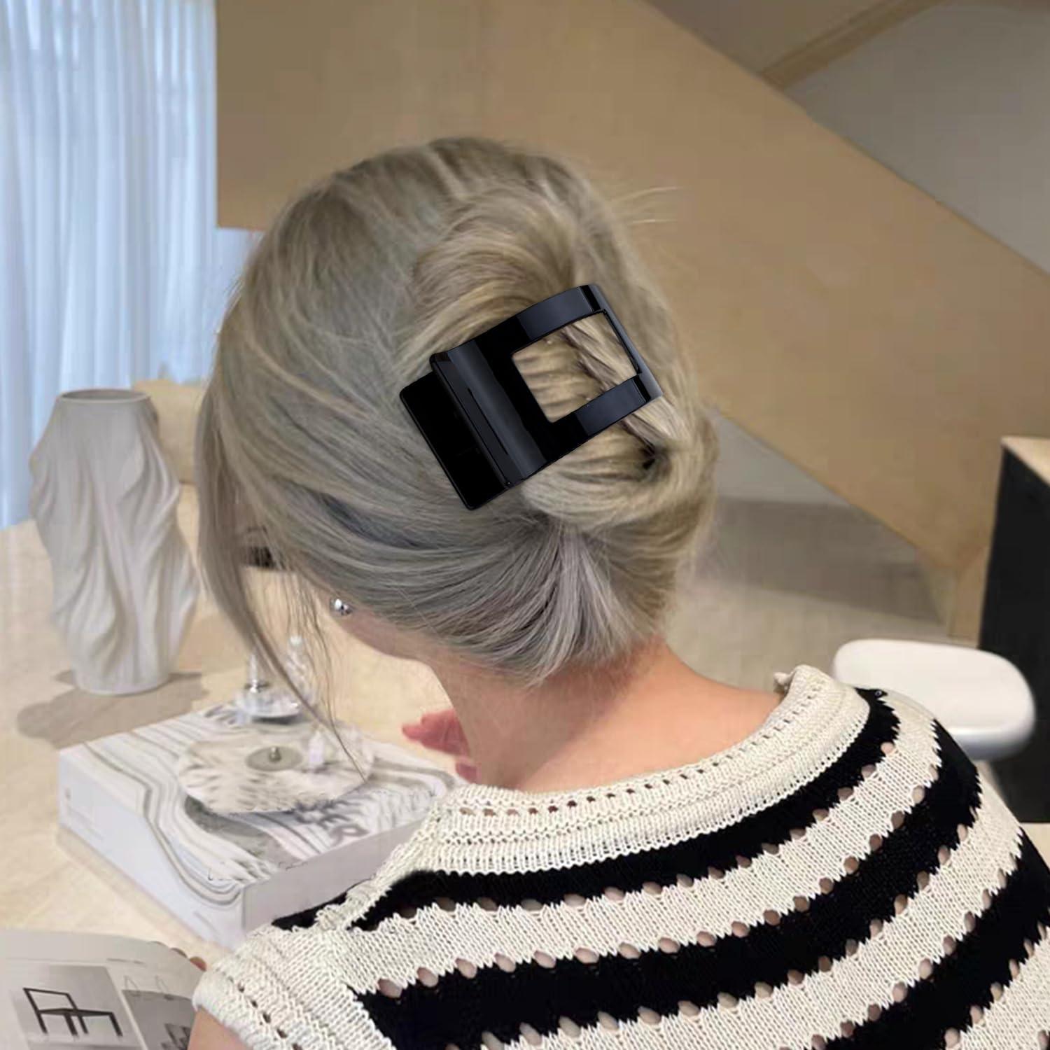 Clips de Pelo Planos Velscrun Tortuga 8.4 cm - Fuerte Sujeción