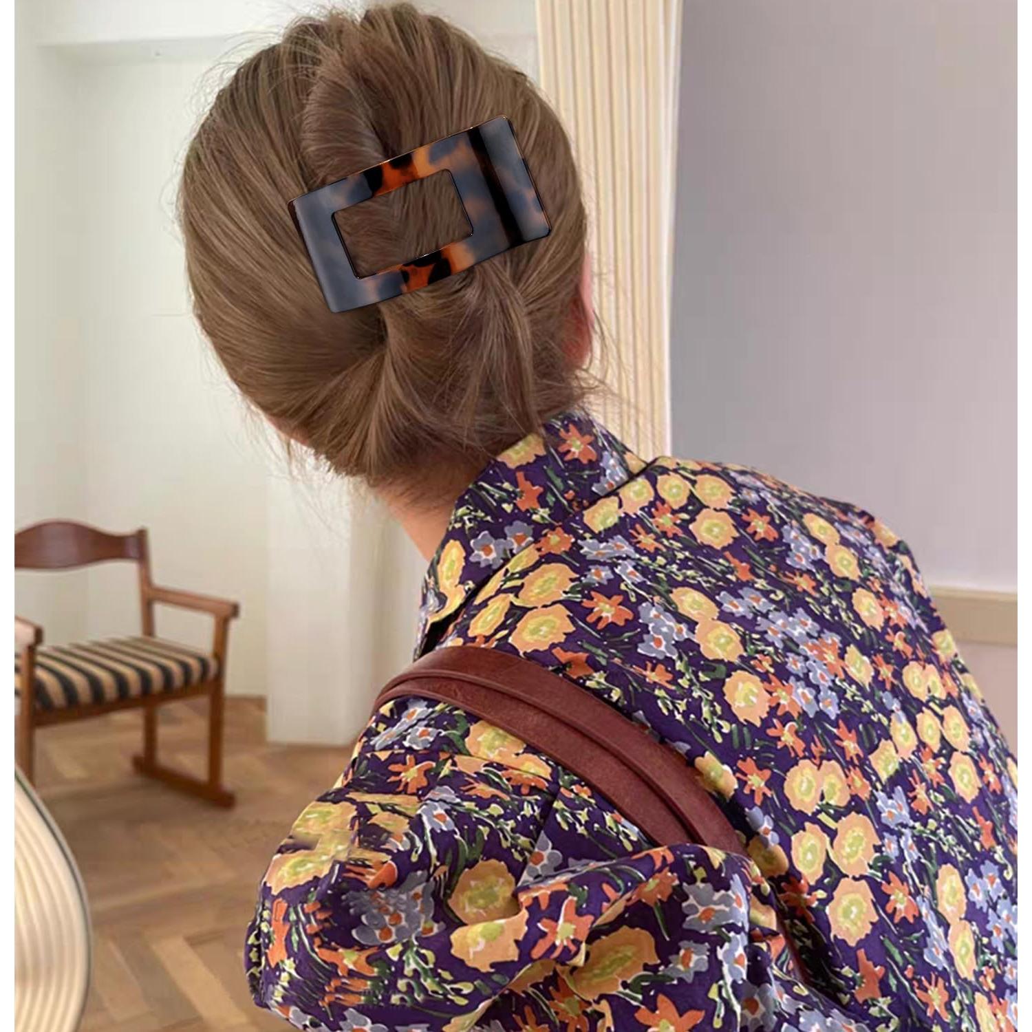 Clips de Pelo Planos Velscrun Tortuga 8.4 cm - Fuerte Sujeción