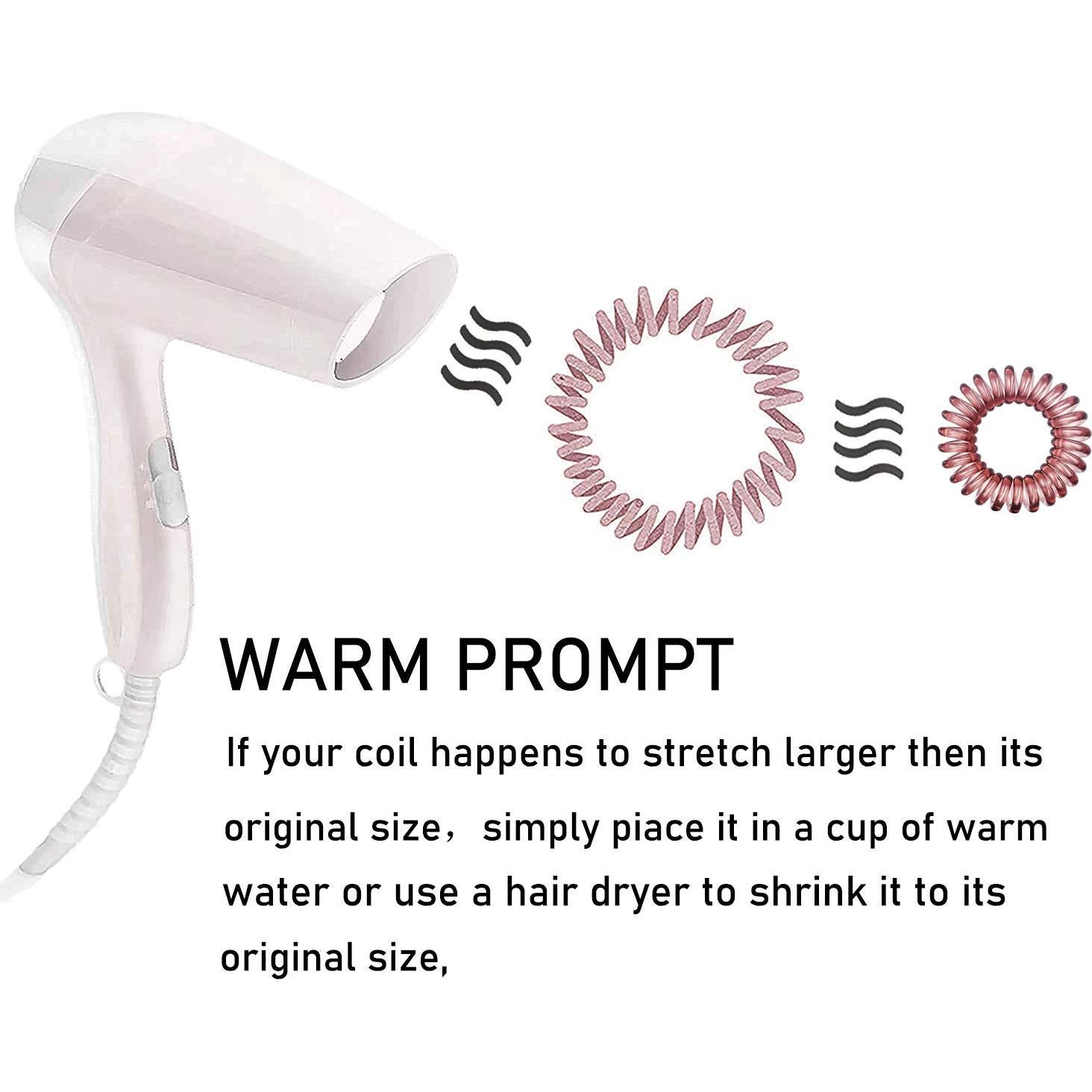 Coletas Espirales Teqifu - Paquete de 17 Sujetadores Sin Marcas