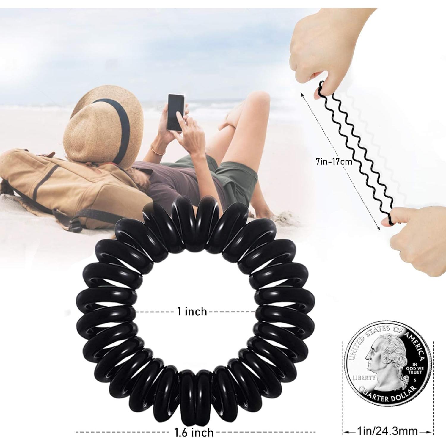 Coletas Espirales Teqifu - Paquete de 17 Sujetadores Sin Marcas