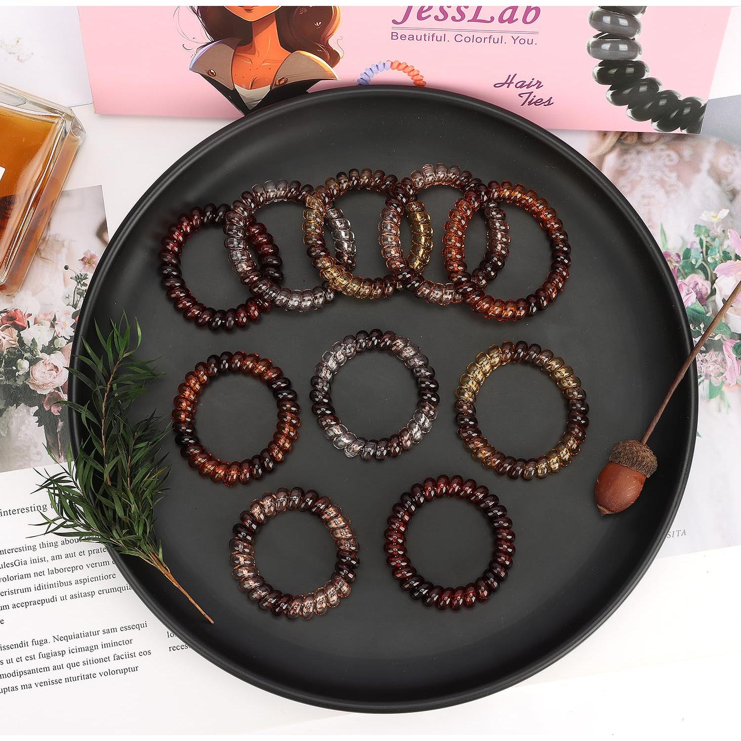 Tiras de Cabello en Espiral JessLab, Set 10 Pcs, Sin Daño