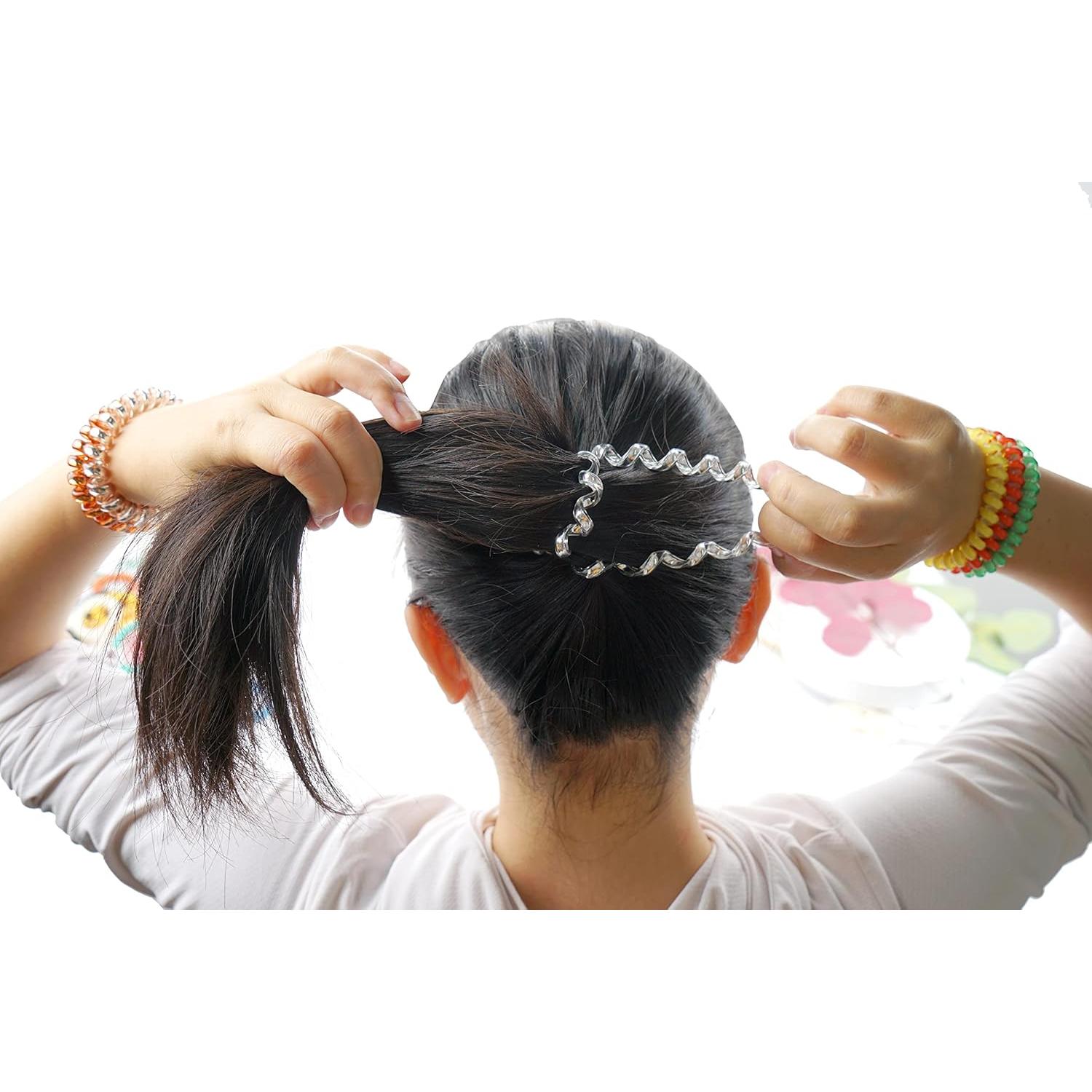 40 Lazos para el Cabello en Espiral JOYOYO - Colores Vivos