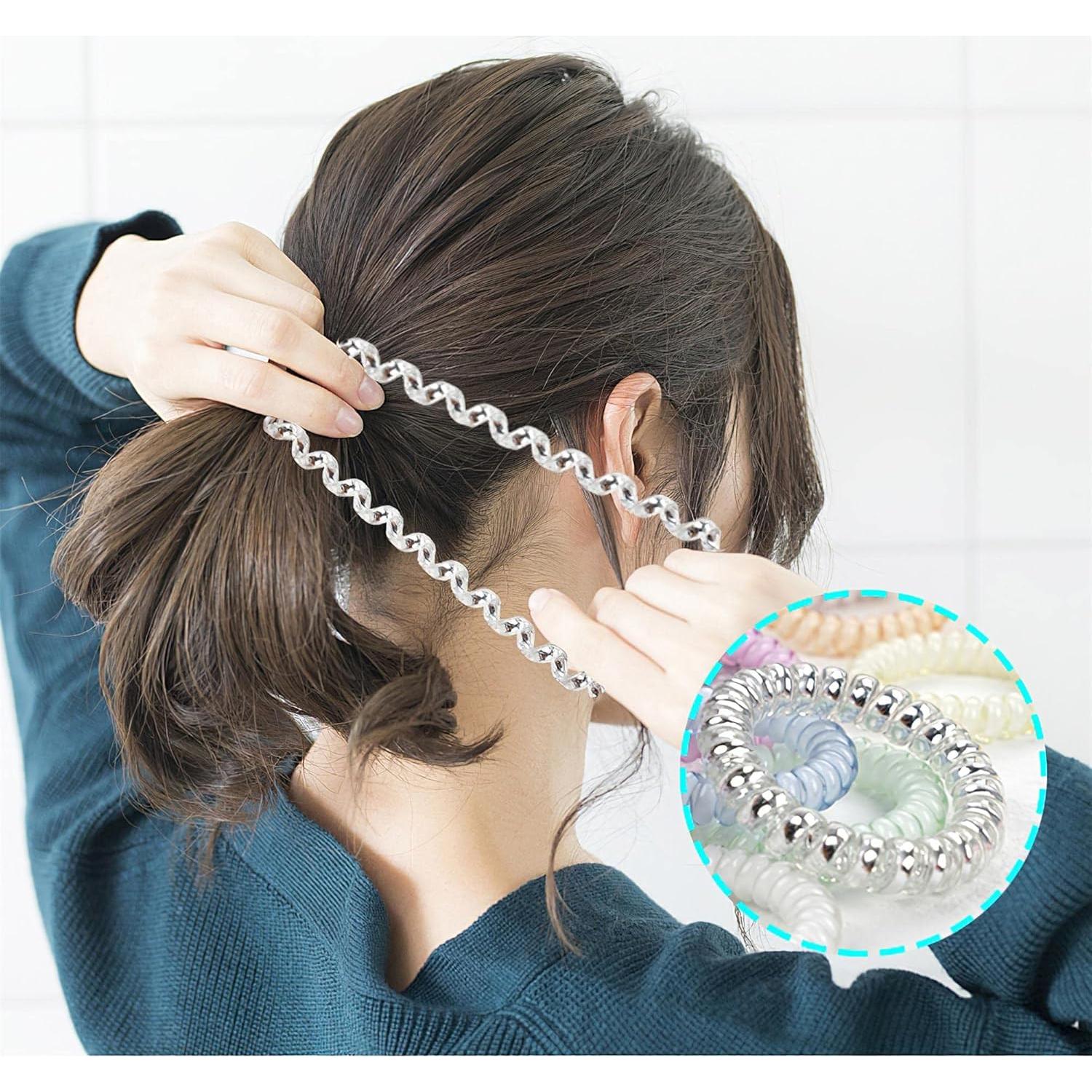 32 Piezas Sujetadores de Cabello Espirales DealEachDay Colores