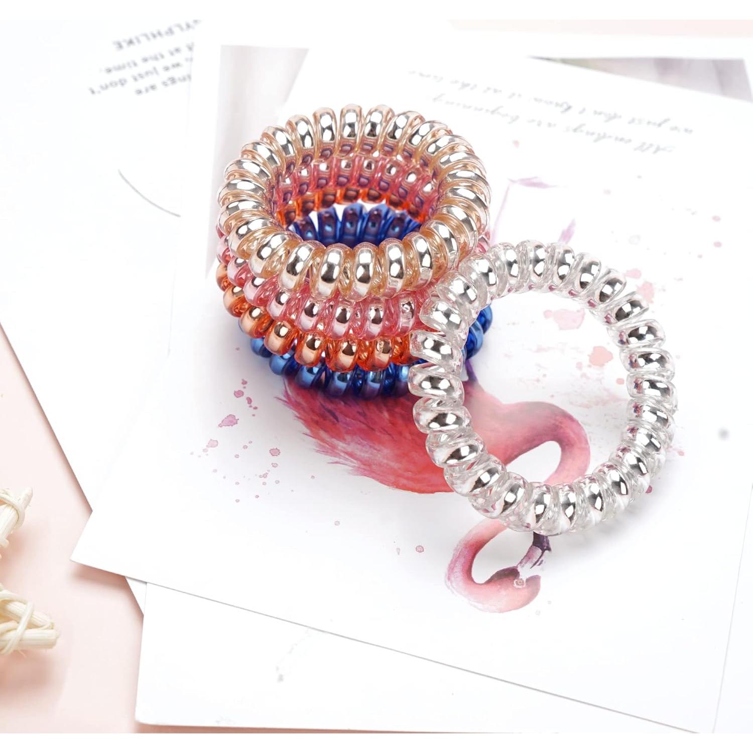 32 Piezas Sujetadores de Cabello Espirales DealEachDay Colores