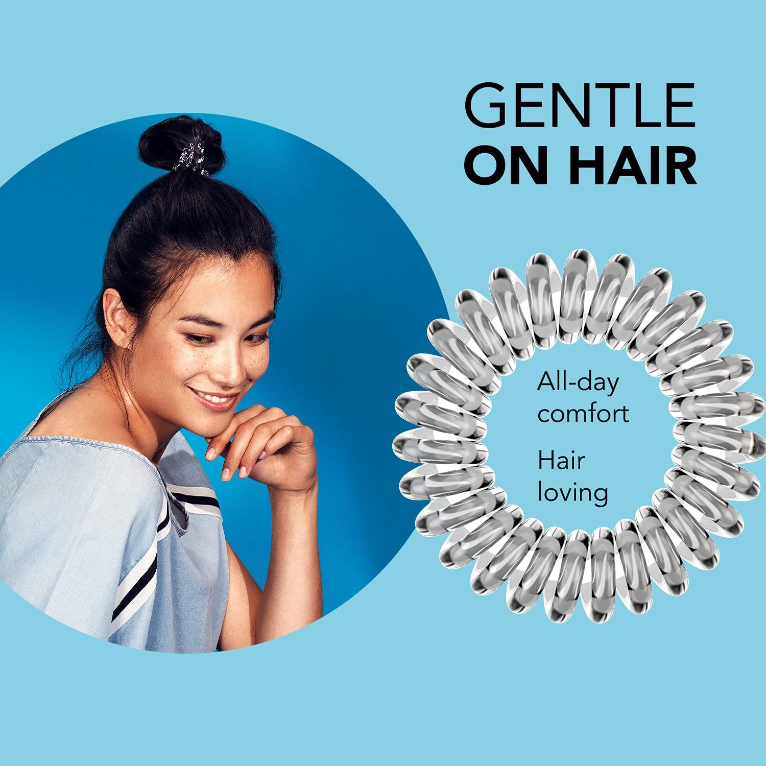 Invisibobble Power - 5 Gomas de Pelo Transparentes Cristal