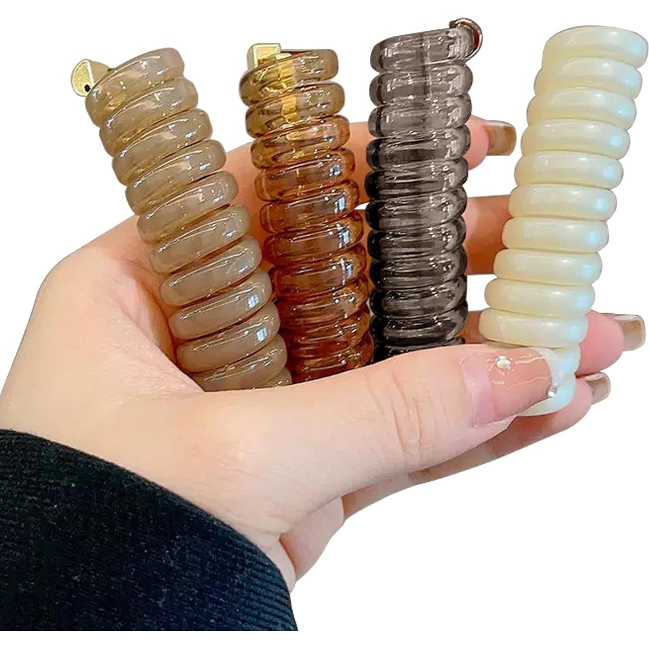 Bandas de Cabello en Espiral SISYOUP - 3 Colores, Sin Daño