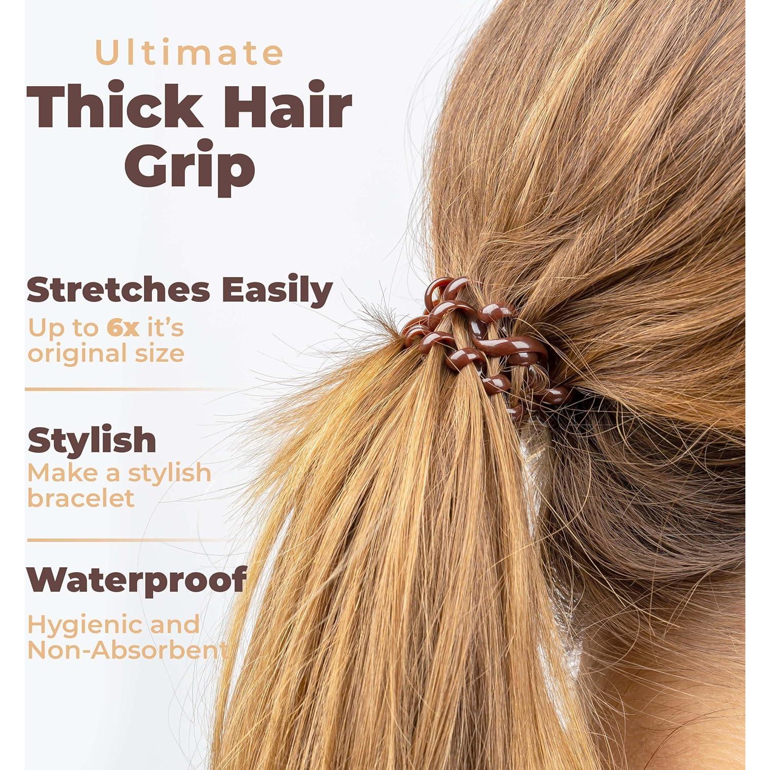 Tiras de Cabello en Espiral Basic Concepts - 10 Piezas, Marrón