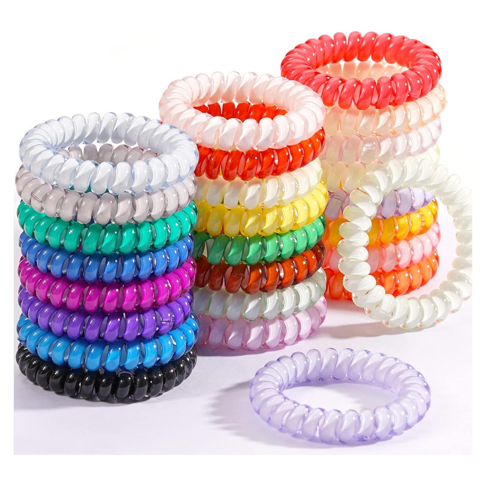 Tiras de Cabello DED Espirales 24 Pcs Color Caramelo Cristal