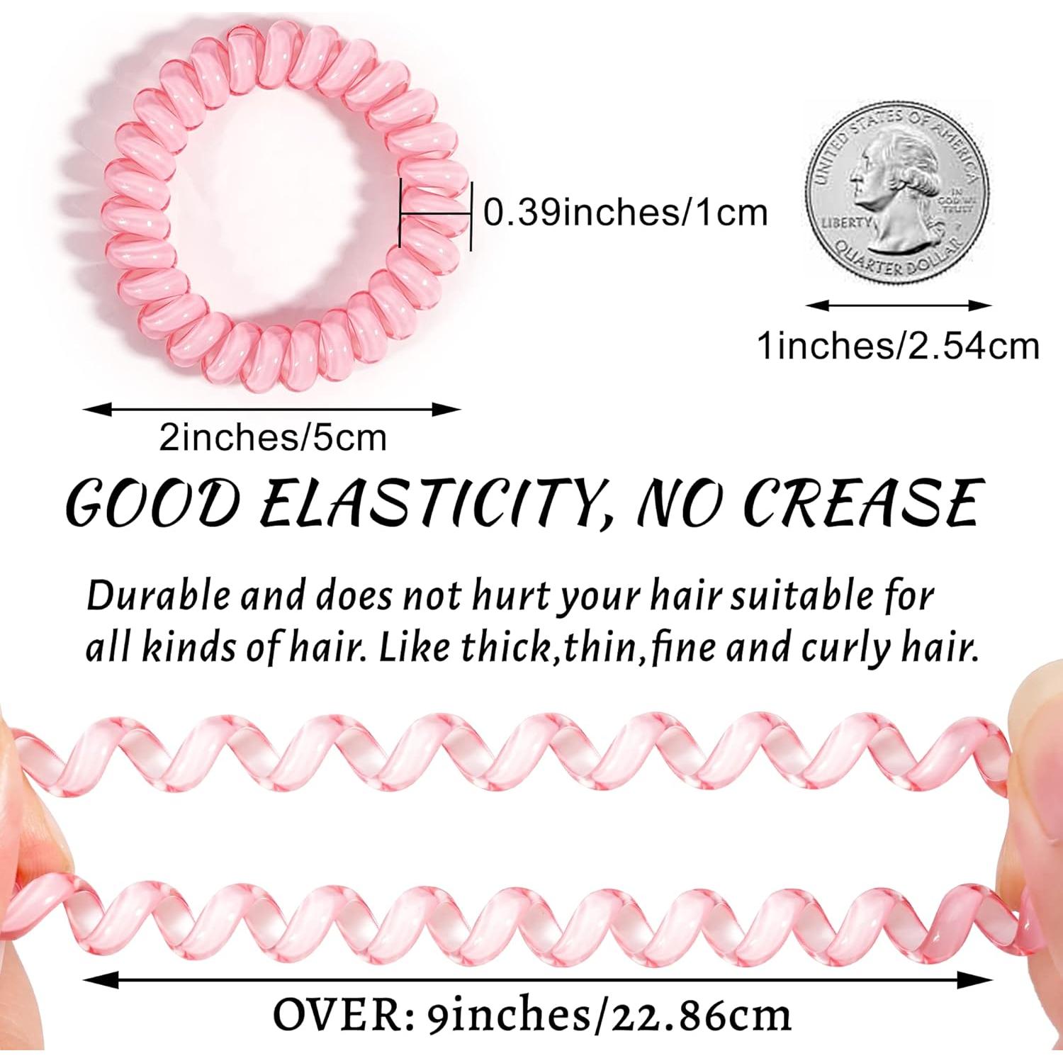 Tiras de Cabello DED Espirales 24 Pcs Color Caramelo Cristal