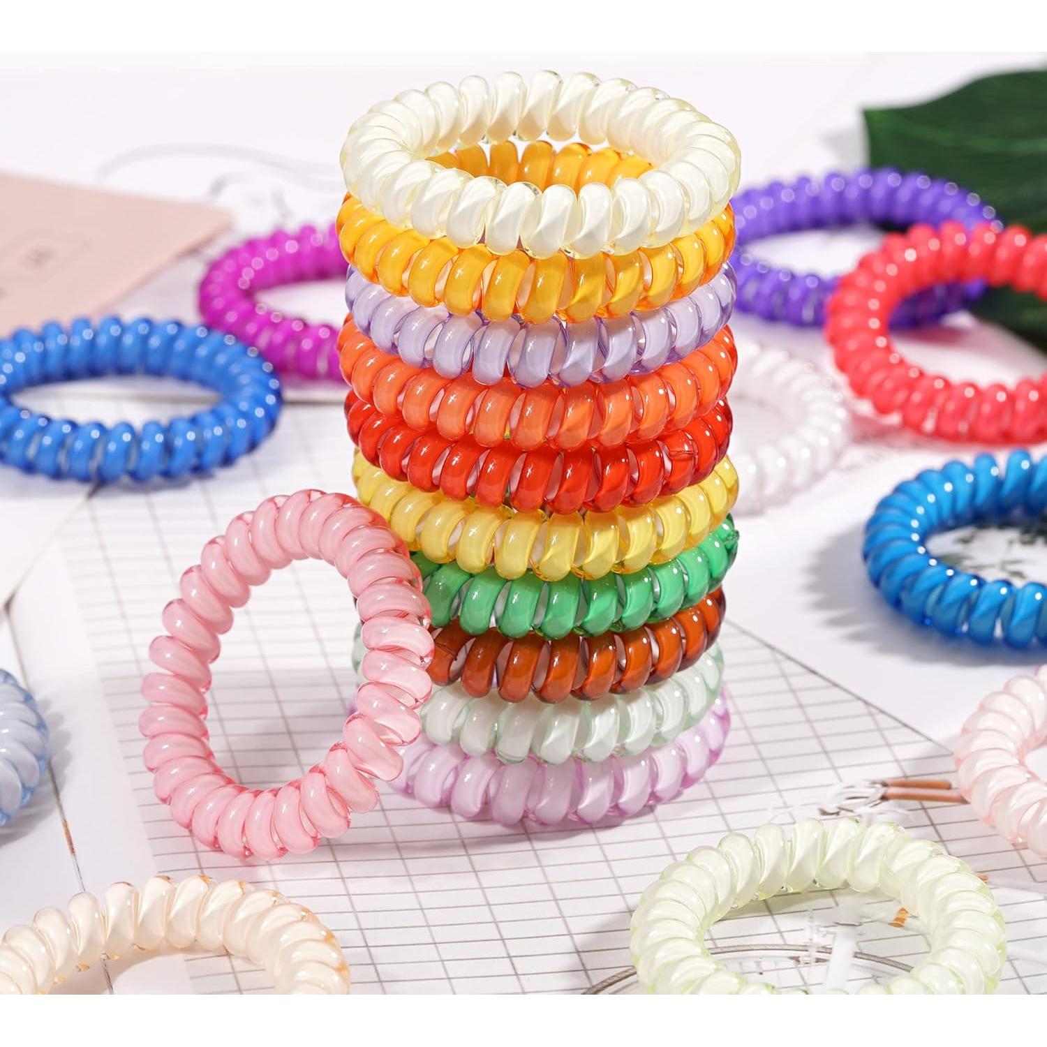 Tiras de Cabello DED Espirales 24 Pcs Color Caramelo Cristal