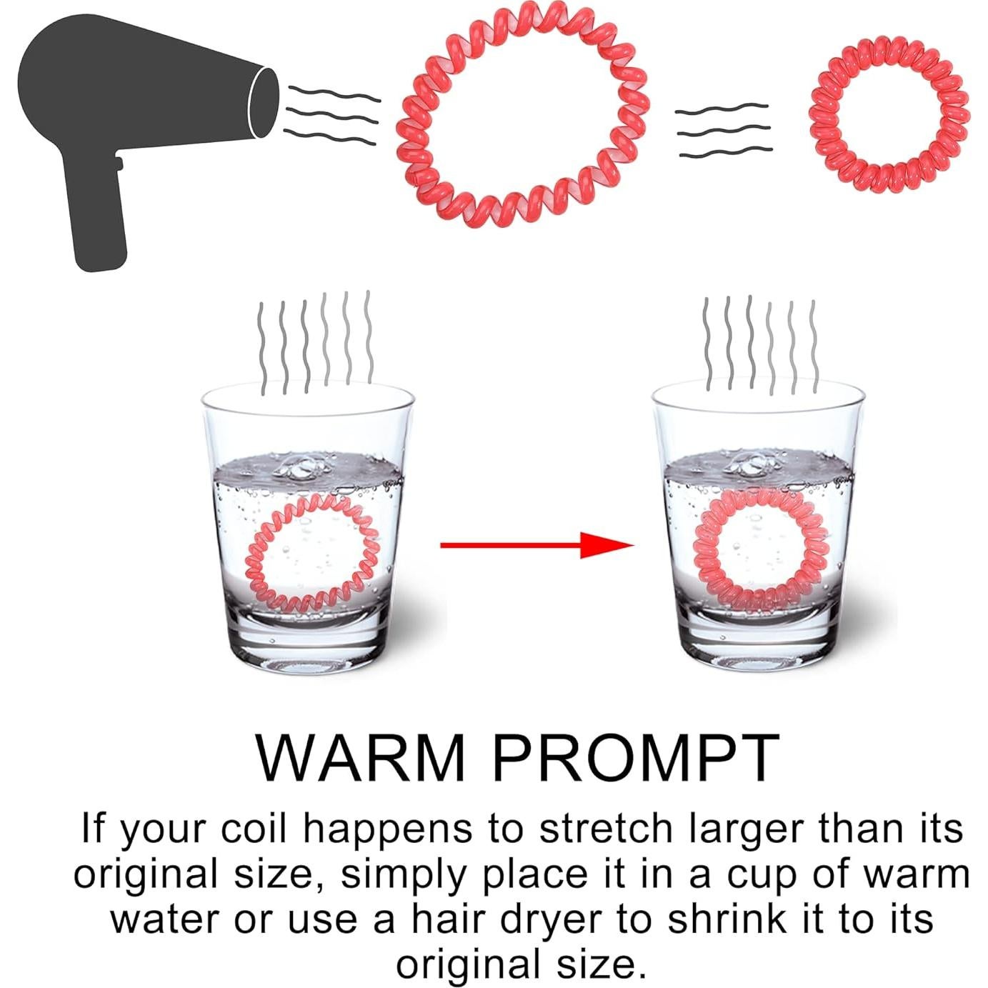 Tiras de Cabello DED Espirales 24 Pcs Color Caramelo Cristal