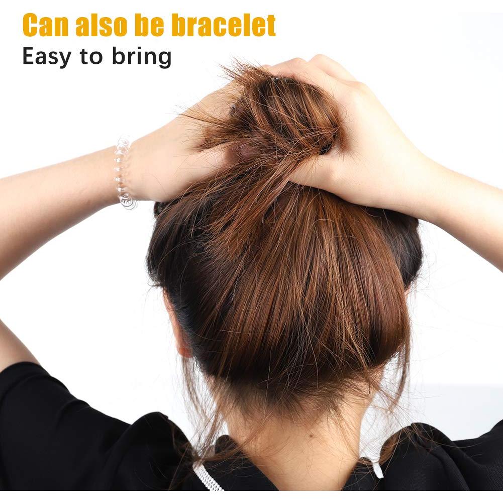 40 Tiras de Cabello en Espiral Transparentes FIDGET PENCIL