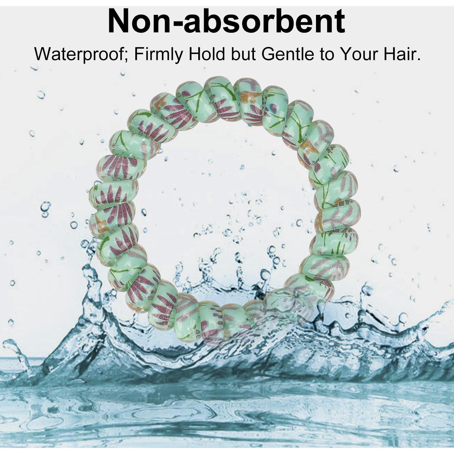 Lazos para Cabello en Espiral JessLab - 10 Piezas Colores Variados