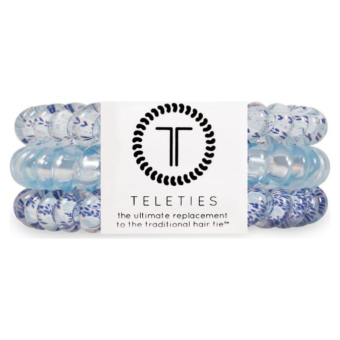 TELETIES Bobinas Espirales Pequeñas para Cabello - Hampton Bay - Paquete de 3