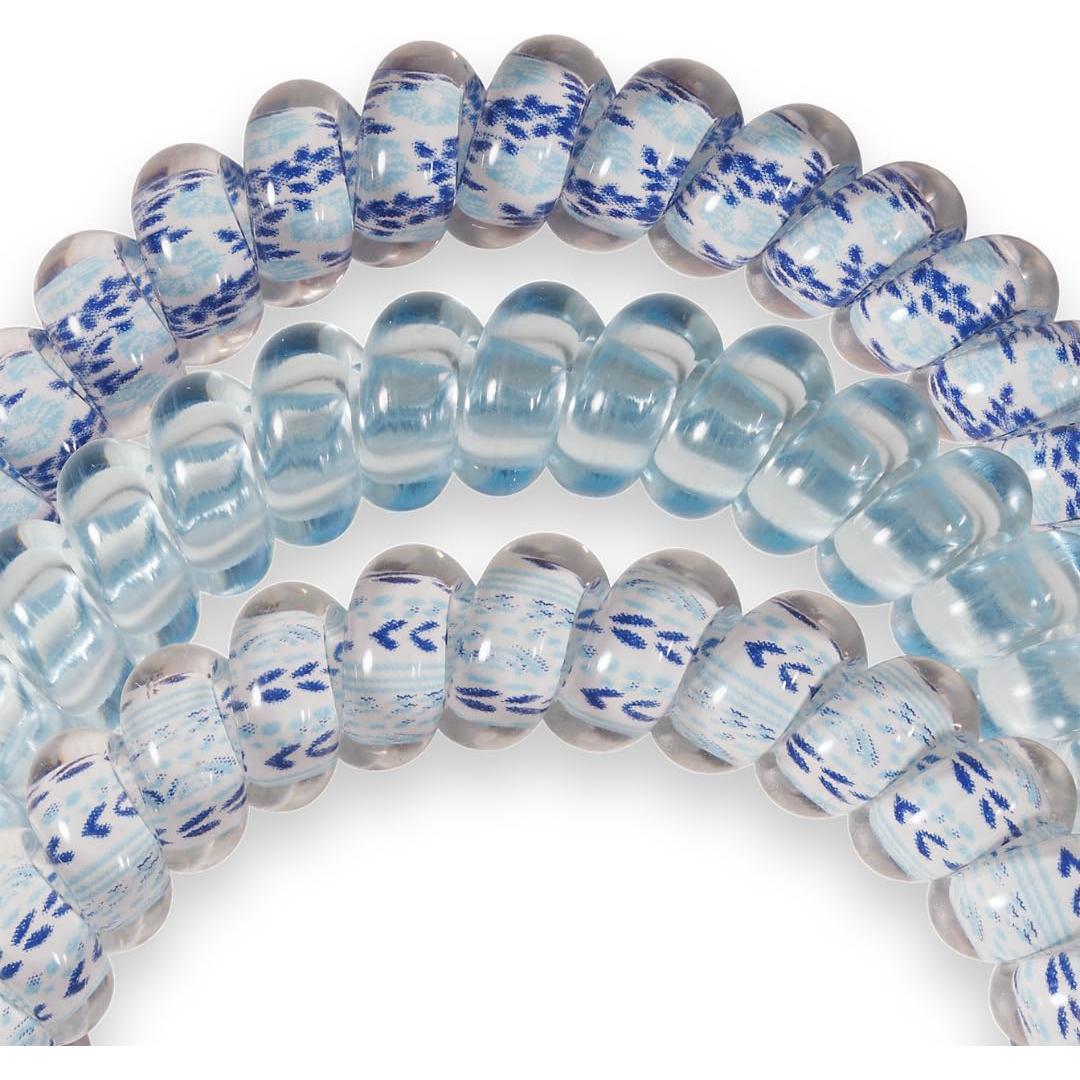 TELETIES Bobinas Espirales Pequeñas para Cabello - Hampton Bay - Paquete de 3