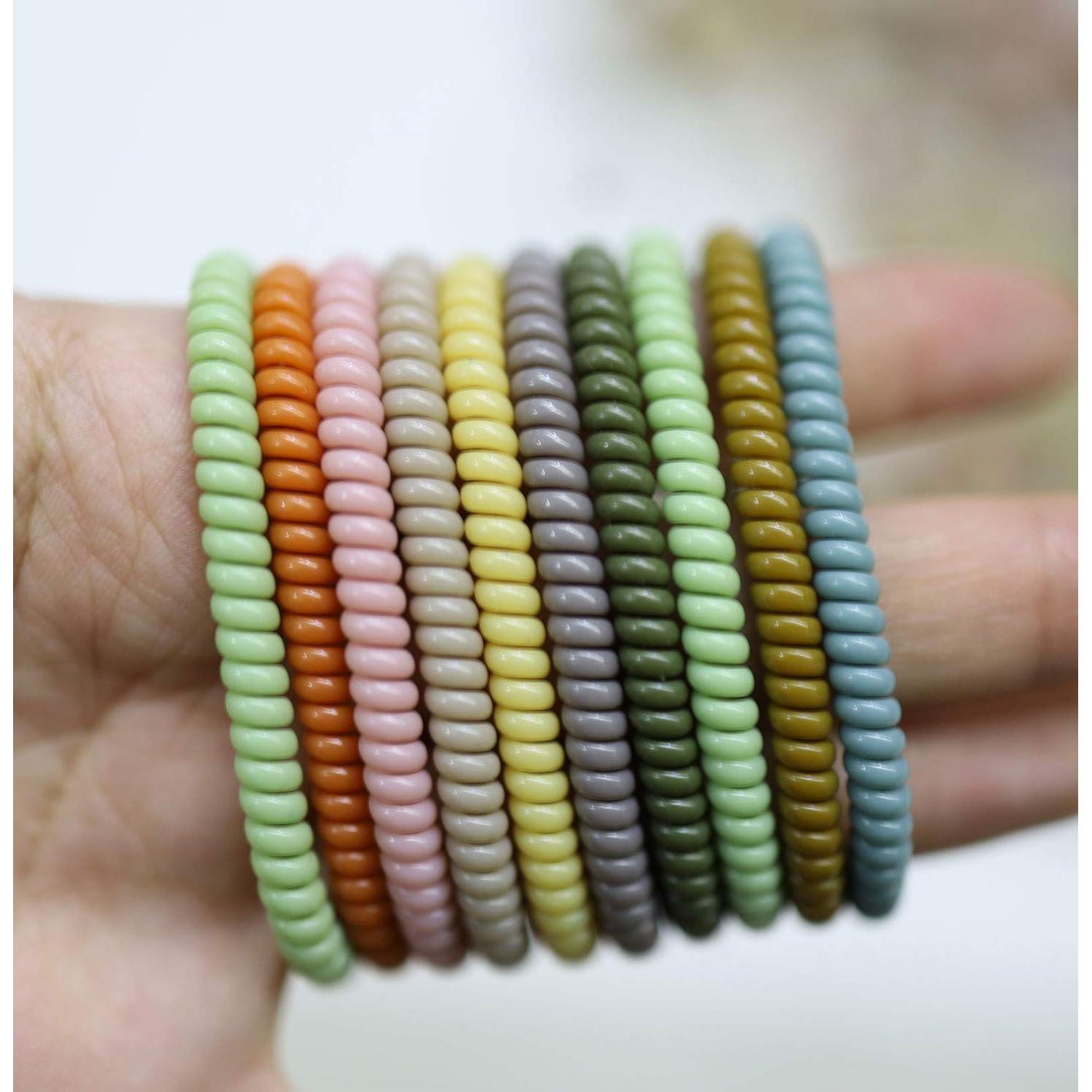 Tiras de Cabello Espirales 100Pcs STYKIER Multicolor Sin Pliegue