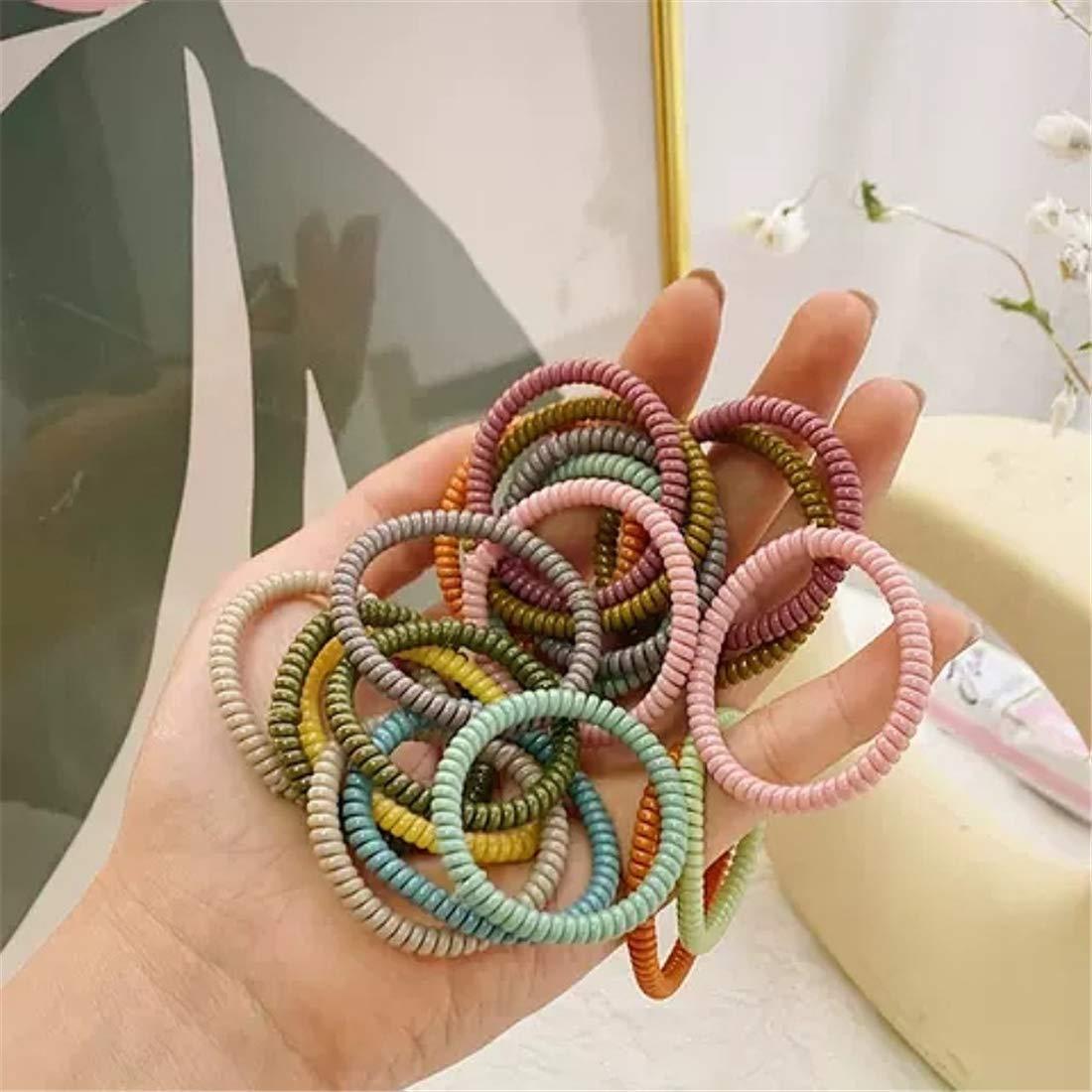 Tiras de Cabello Espirales 100Pcs STYKIER Multicolor Sin Pliegue