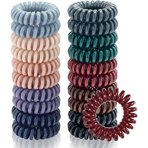 30 Sujetadores de Cabello Espirales TailaiMei - 10 Colores