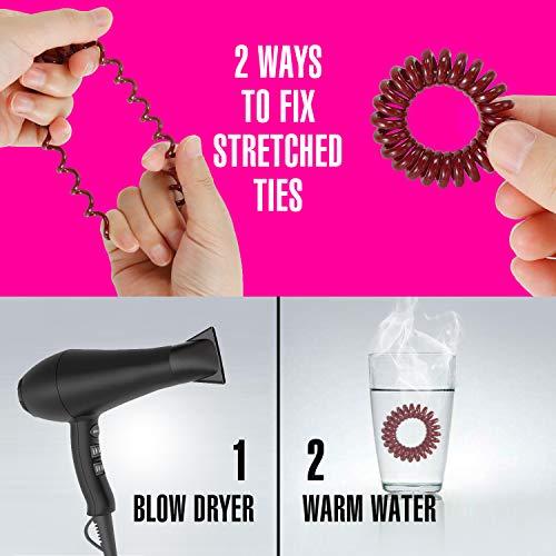 30 Sujetadores de Cabello Espirales TailaiMei - 10 Colores