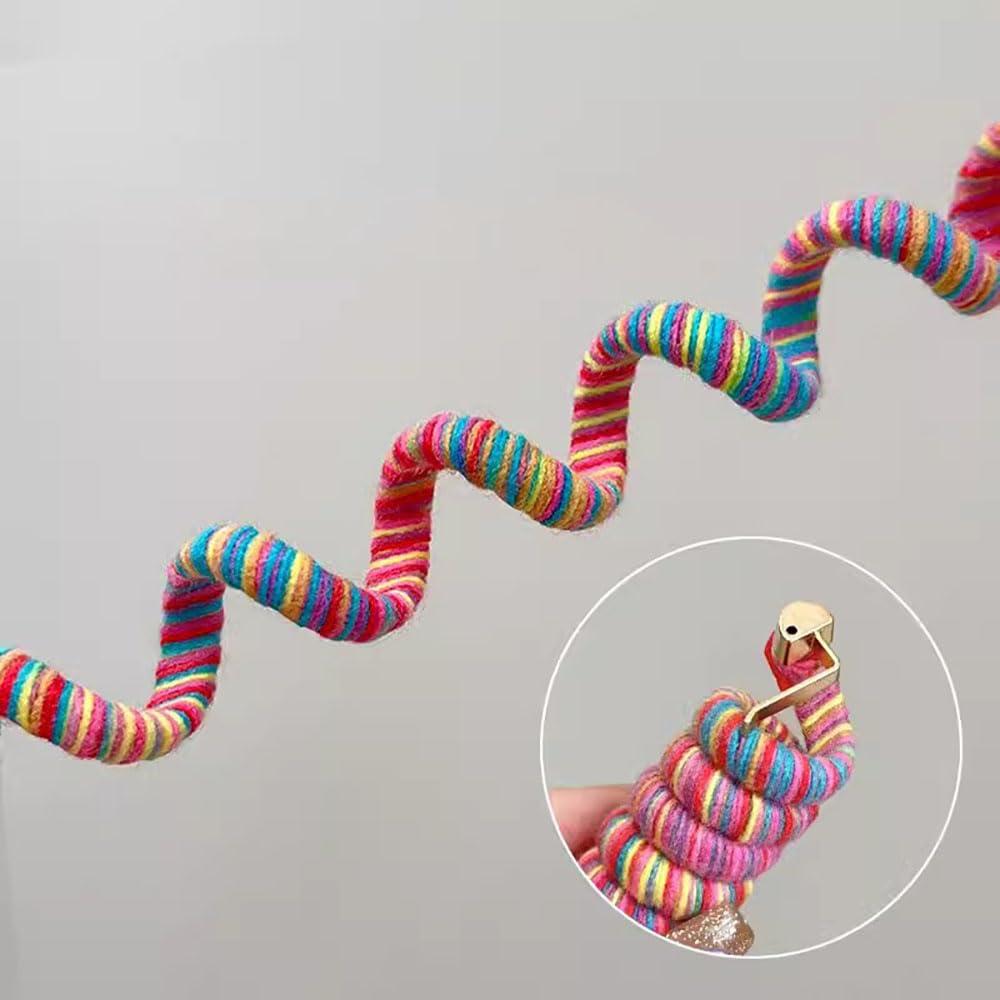 Gomas de Pelo Espiral Arcoíris RUIYDZ - 2pcs Sin Daño