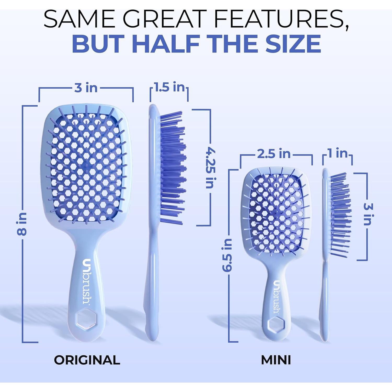 Cepillo Desenredante FHI Heat Mini Azul Claro 19.1x7.8cm