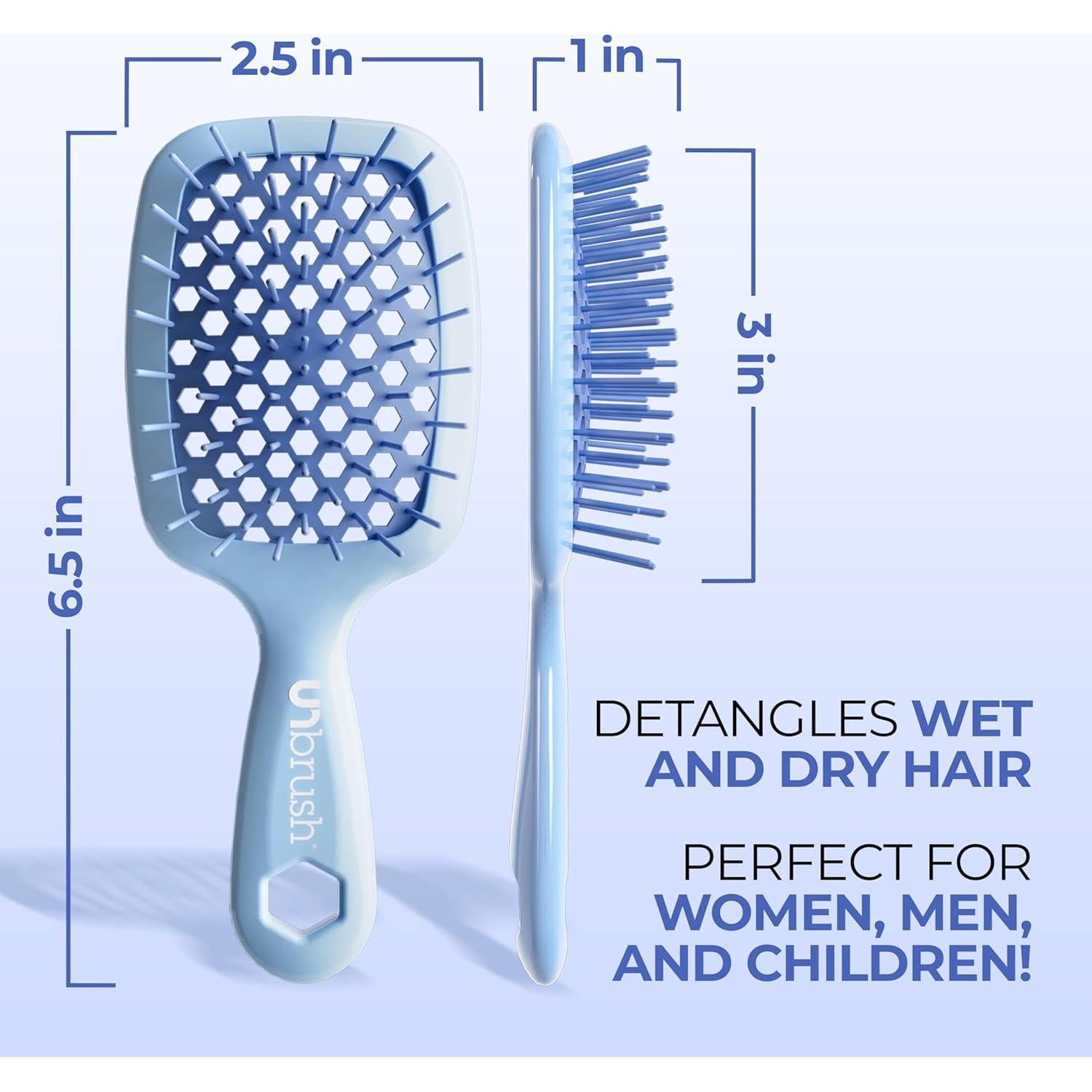 Cepillo Desenredante FHI Heat Mini Azul Claro 19.1x7.8cm