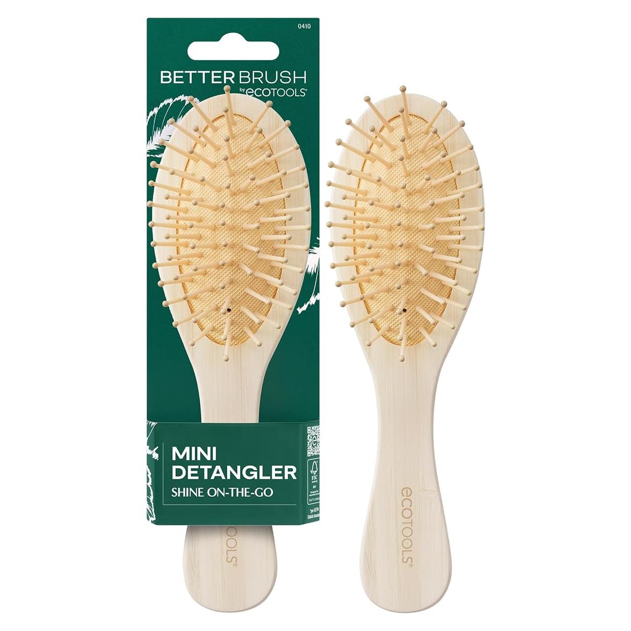 Cepillo Desenredante Mini EcoTools - Bambú Vegano 20.32 cm