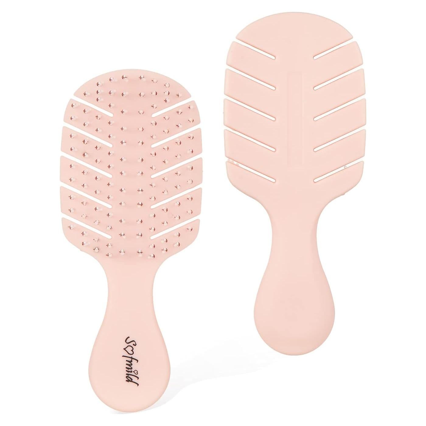 Cepillo Desenredante Mini Sofmild Rosa para Viaje 13.7cm