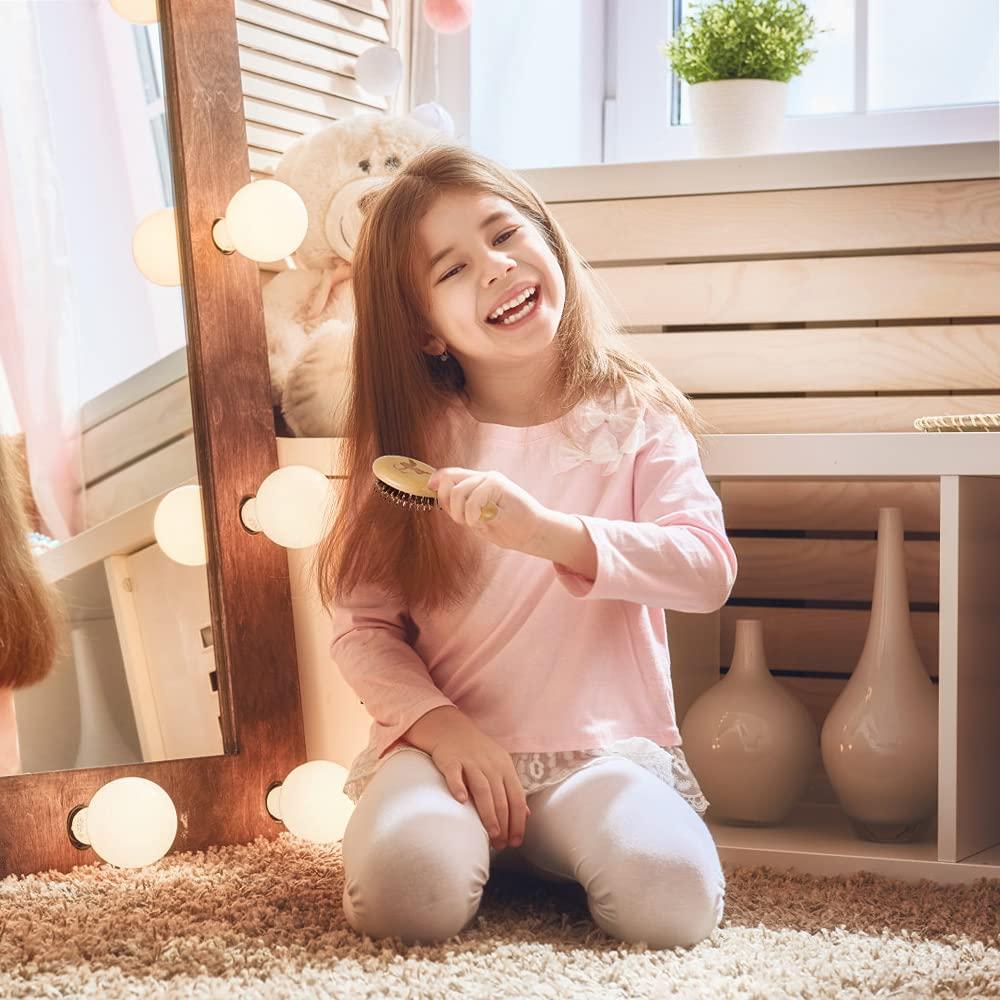 Cepillo de viaje mini Sosoon con cerdas de jabalí para todo tipo de cabello