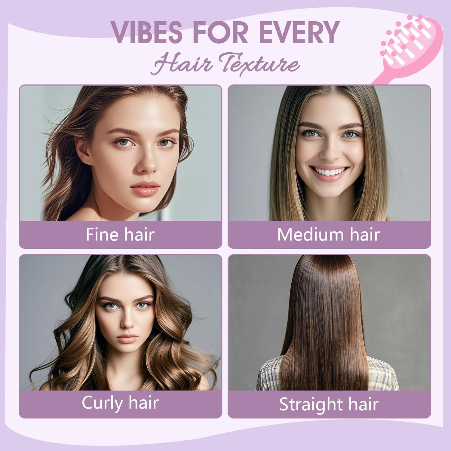 Paquete de 12 Cepillos Mini Desenredantes Phyyixs - Colores Vibrantes