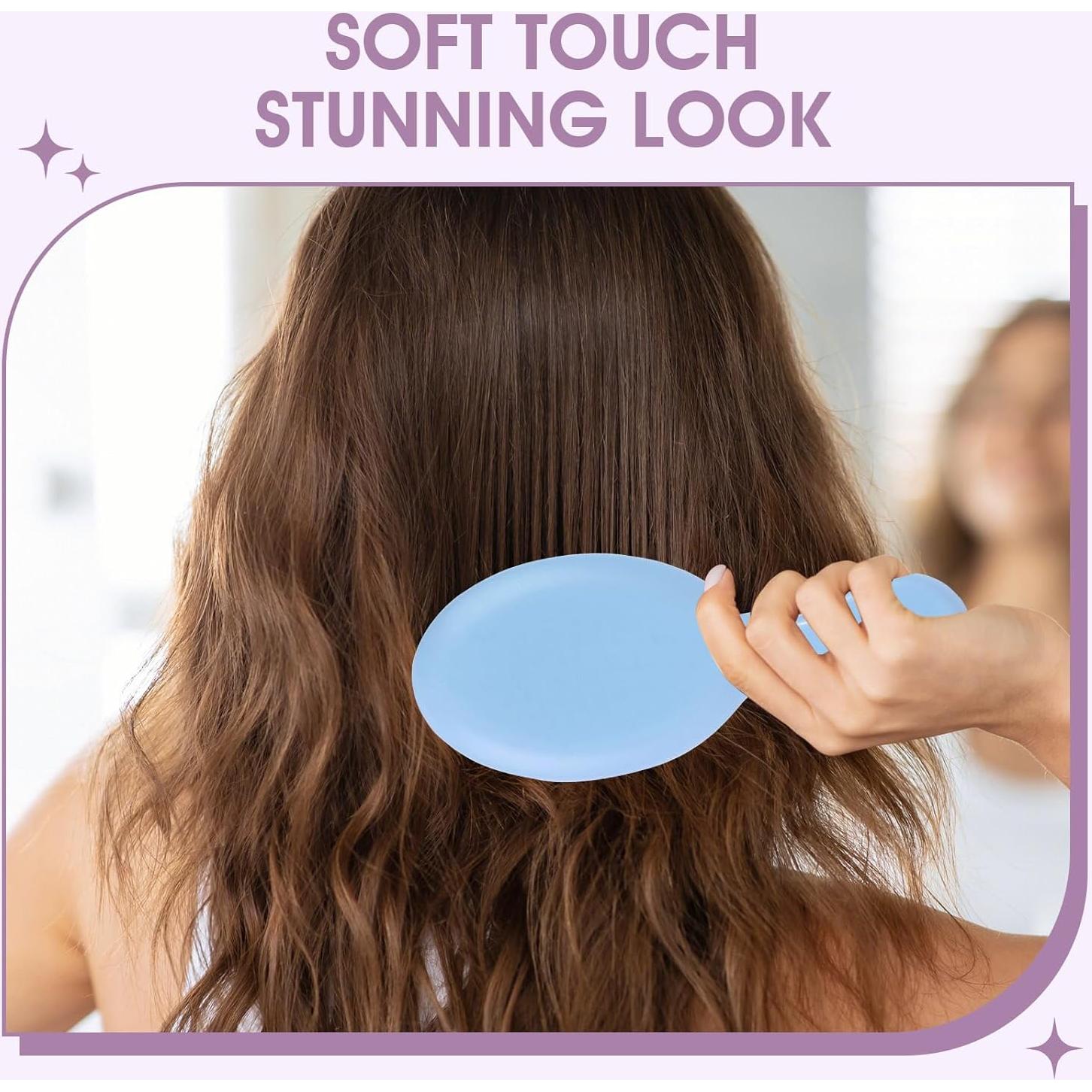 Paquete de 12 Cepillos Mini Desenredantes Phyyixs - Colores Vibrantes