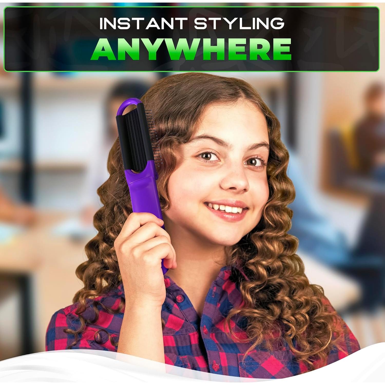 Juego de 4 Cepillos de Pelo Plegables KETAR con Espejo