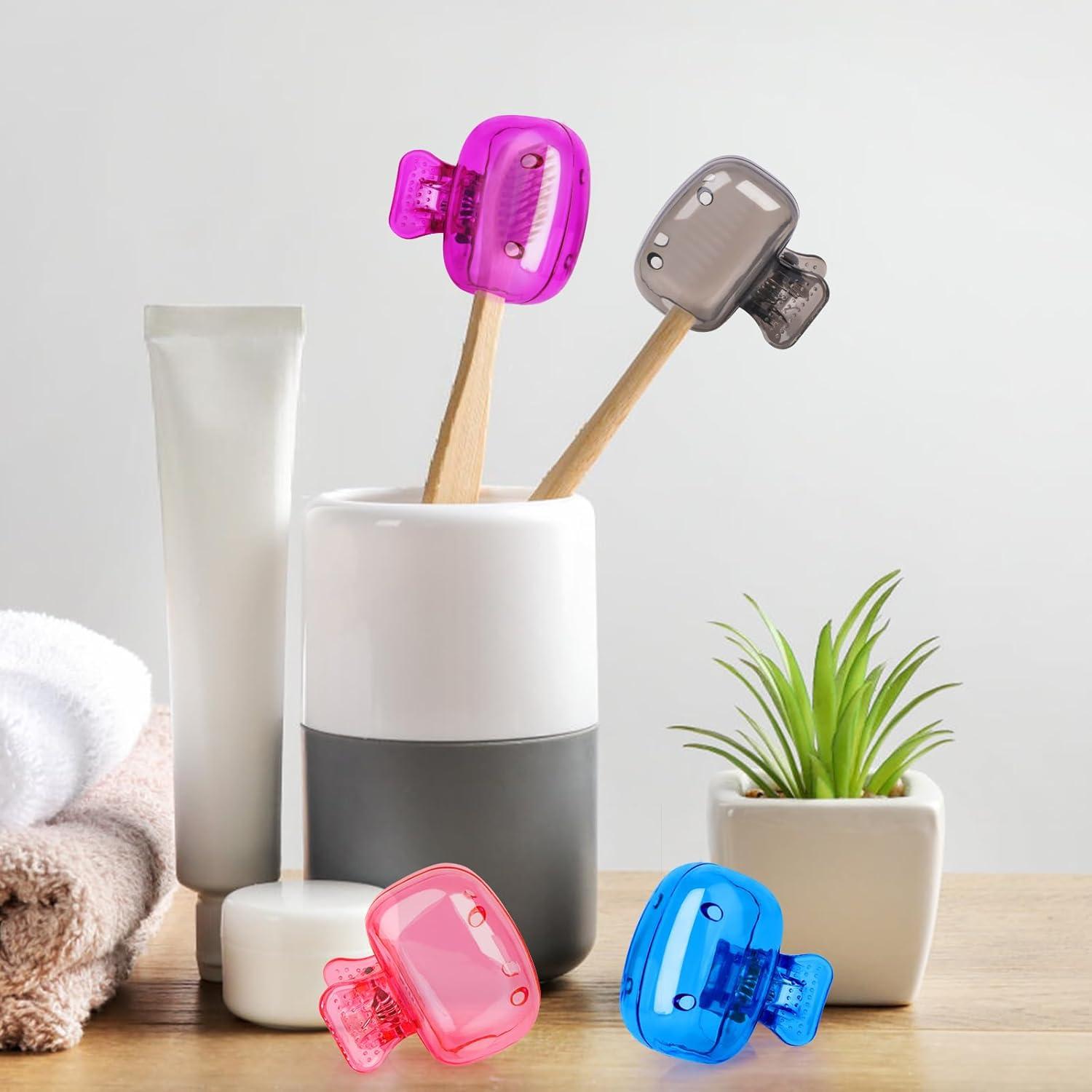 6 Cubiertas de Cepillo de Dientes Atiloy - Portátiles y Coloridas