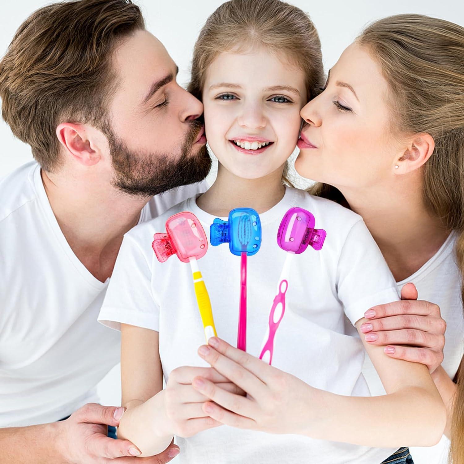 6 Cubiertas de Cepillo de Dientes Atiloy - Portátiles y Coloridas