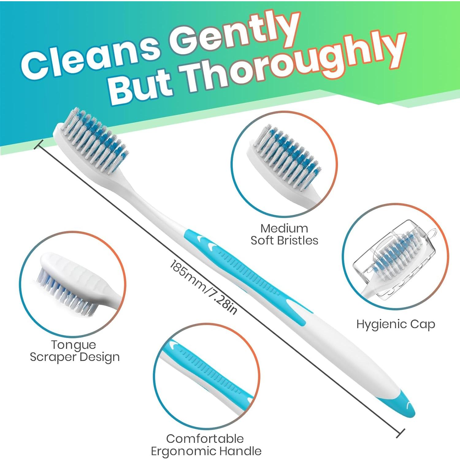 Paquete de 30 Cepillos de Dientes Frekare con Cubiertas