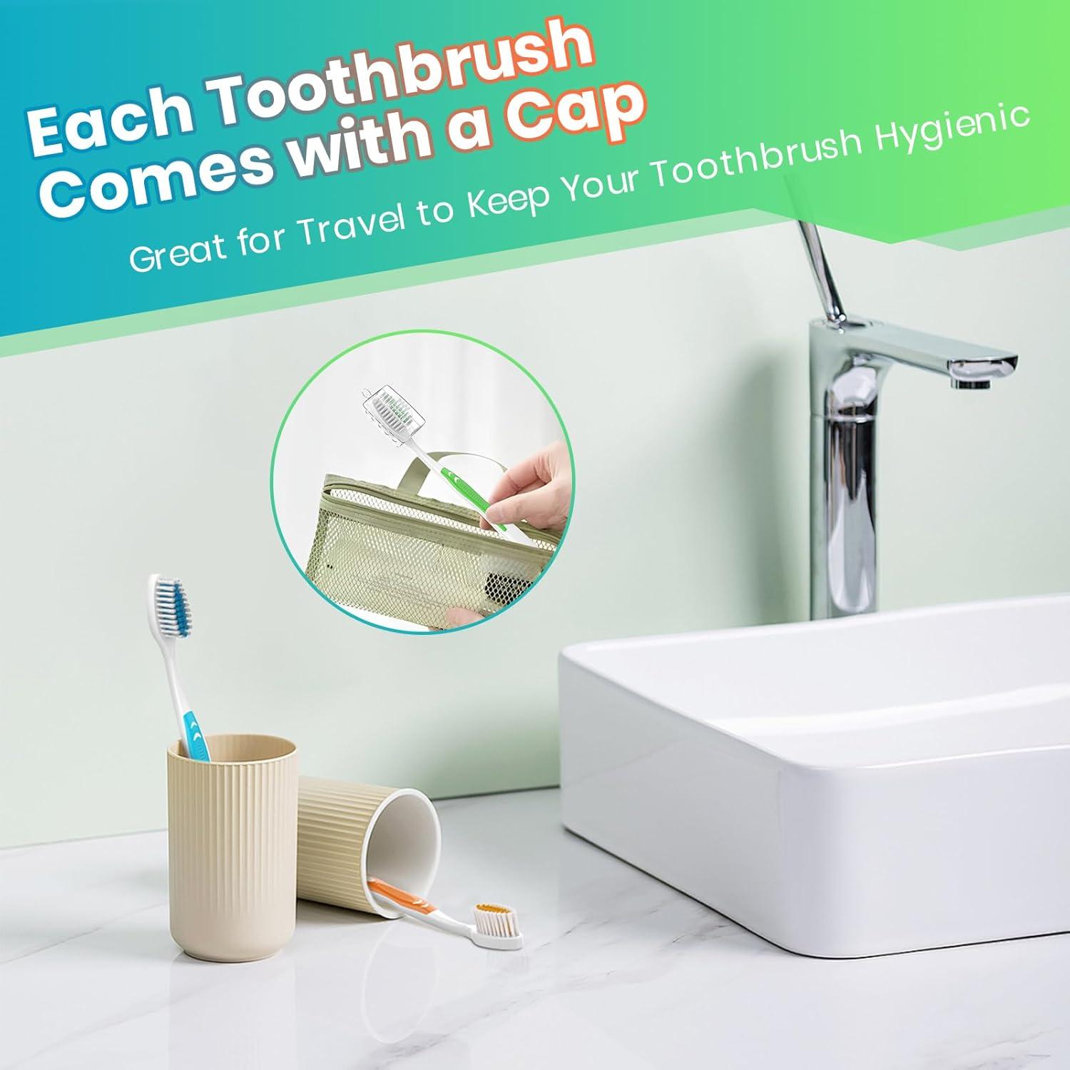 Paquete de 30 Cepillos de Dientes Frekare con Cubiertas